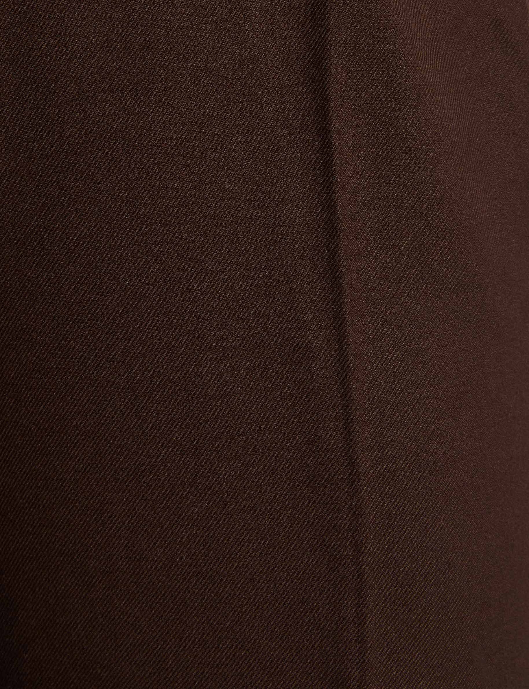 high waisted wide leg trousers dark brown women null