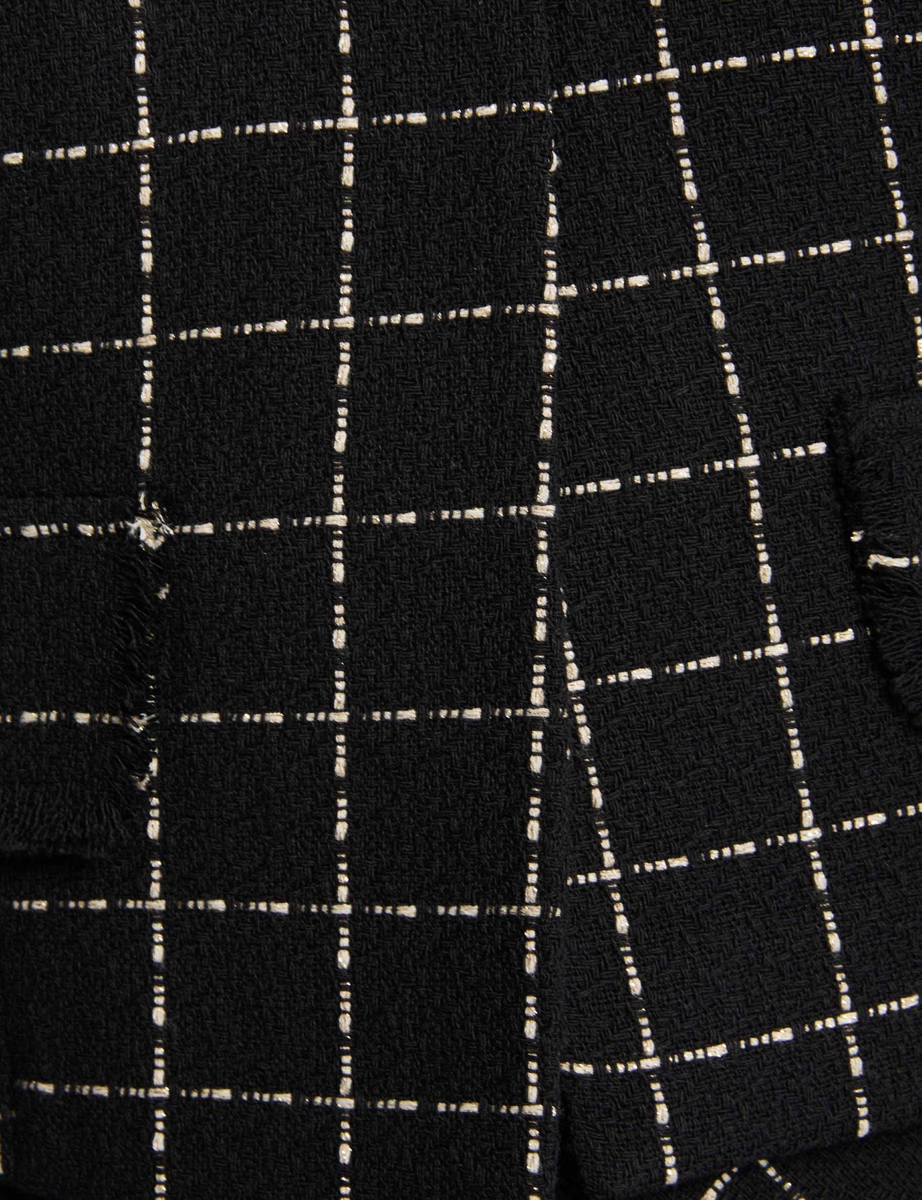 fitted cropped jacket black women null