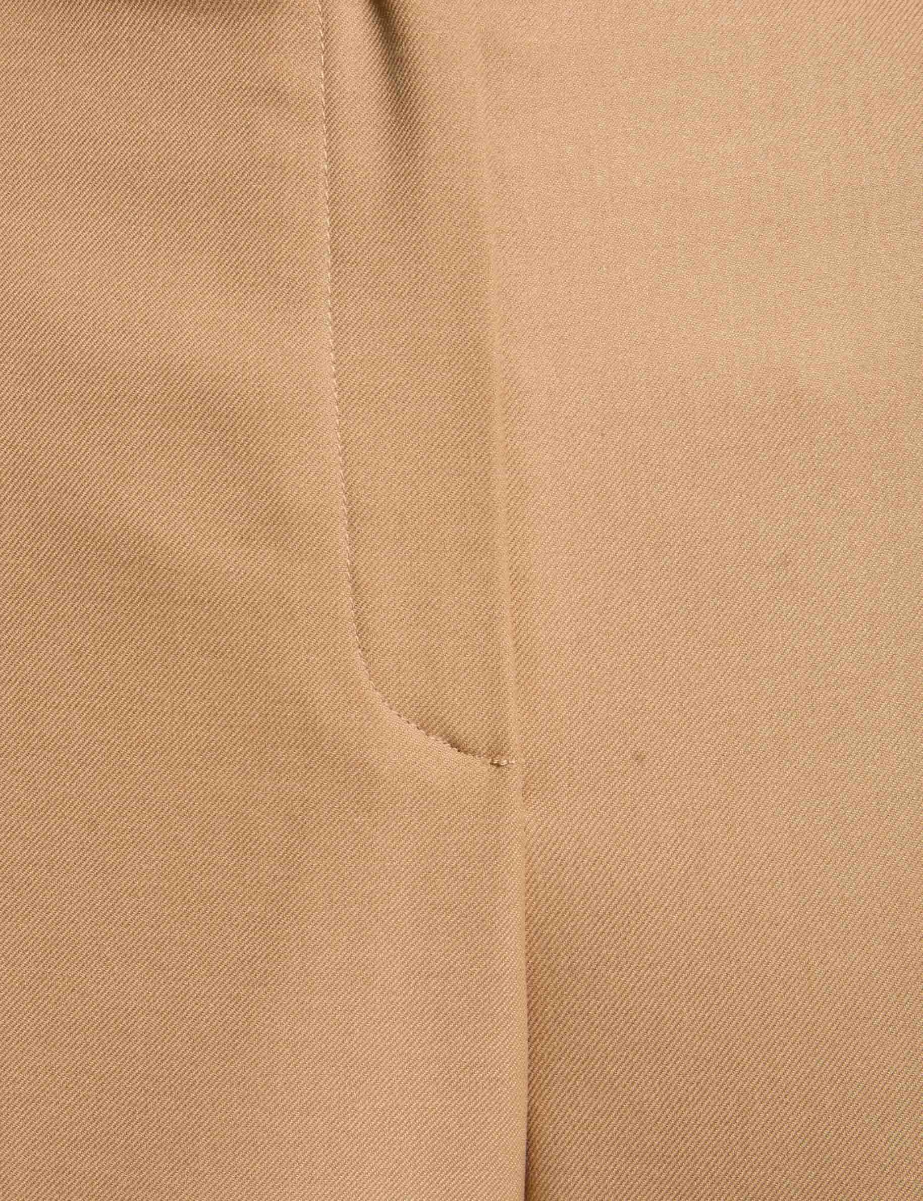 wide leg trousers with darts camel women null