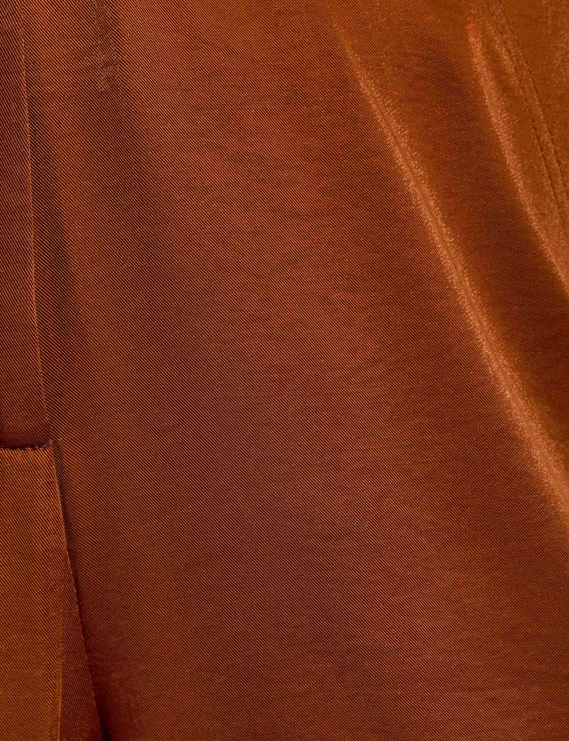 fluid straight trousers cognac brown women null