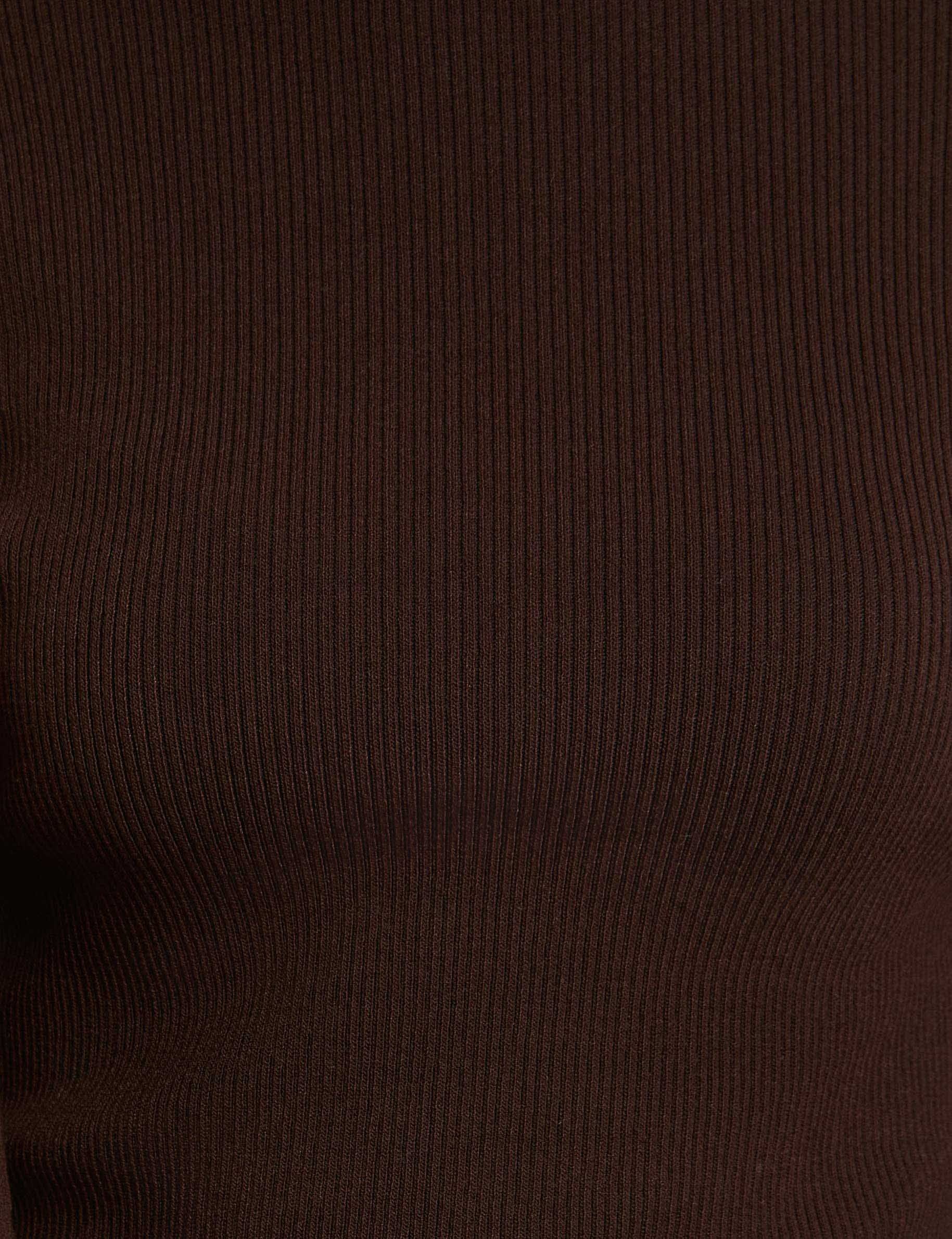 2 in 1 fitted mini dress dark brown women null