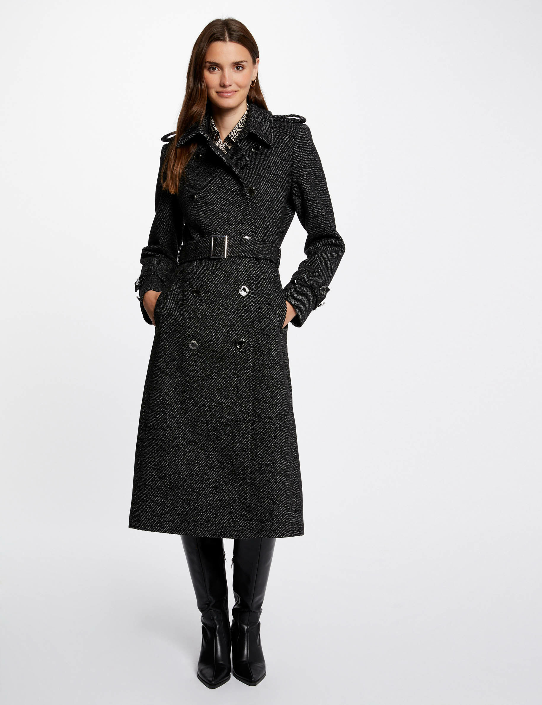 Ladies on sale belted coats