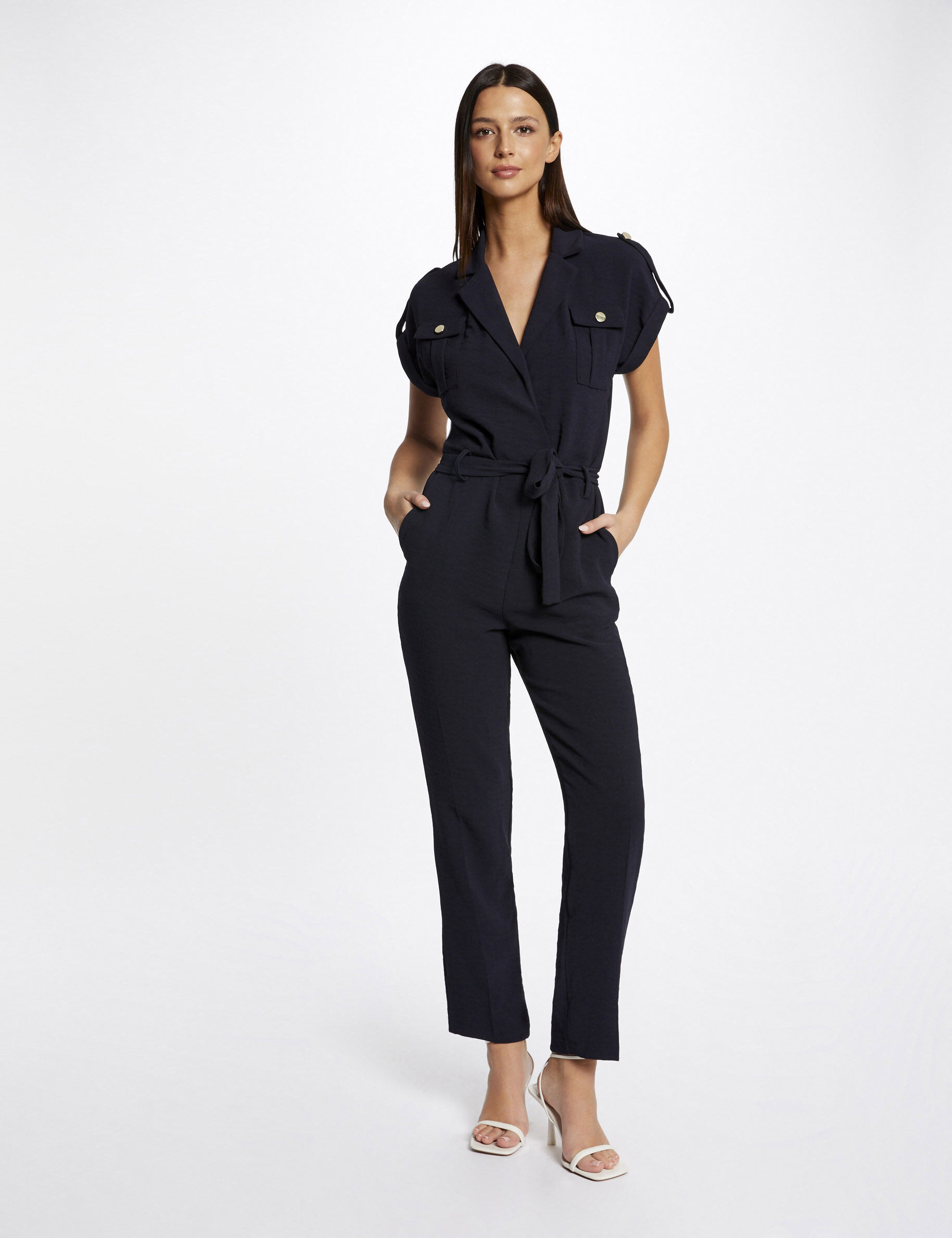 Black And Stone Polka Dot 2 in 1 Jumpsuit – AX Paris