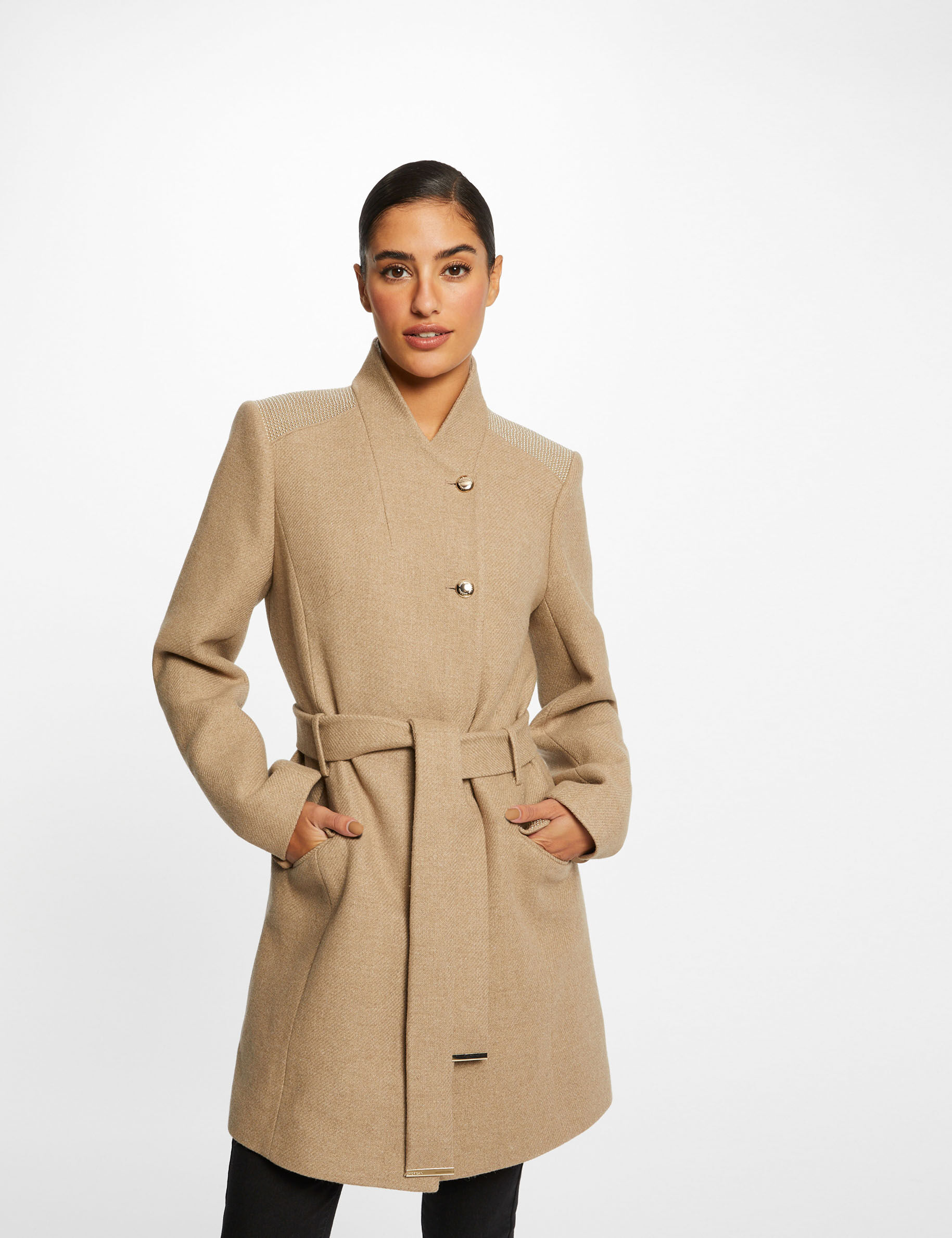 Mid length coats sales for ladies