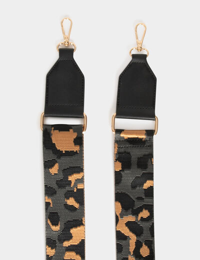 Strap with leopard print multicolored ladies'