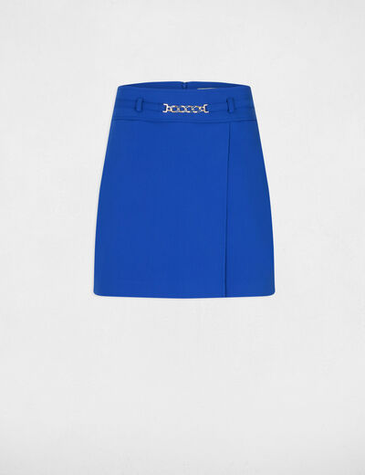 Mini wrap skirt electric blue ladies'