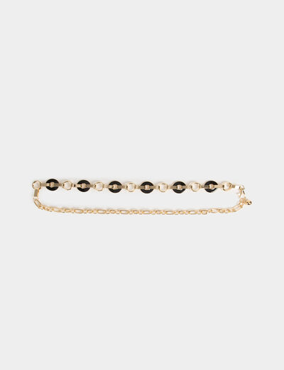 Chain belt with rings gold ladies'