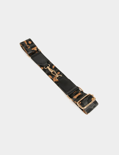 Strap with leopard print multicolored ladies'