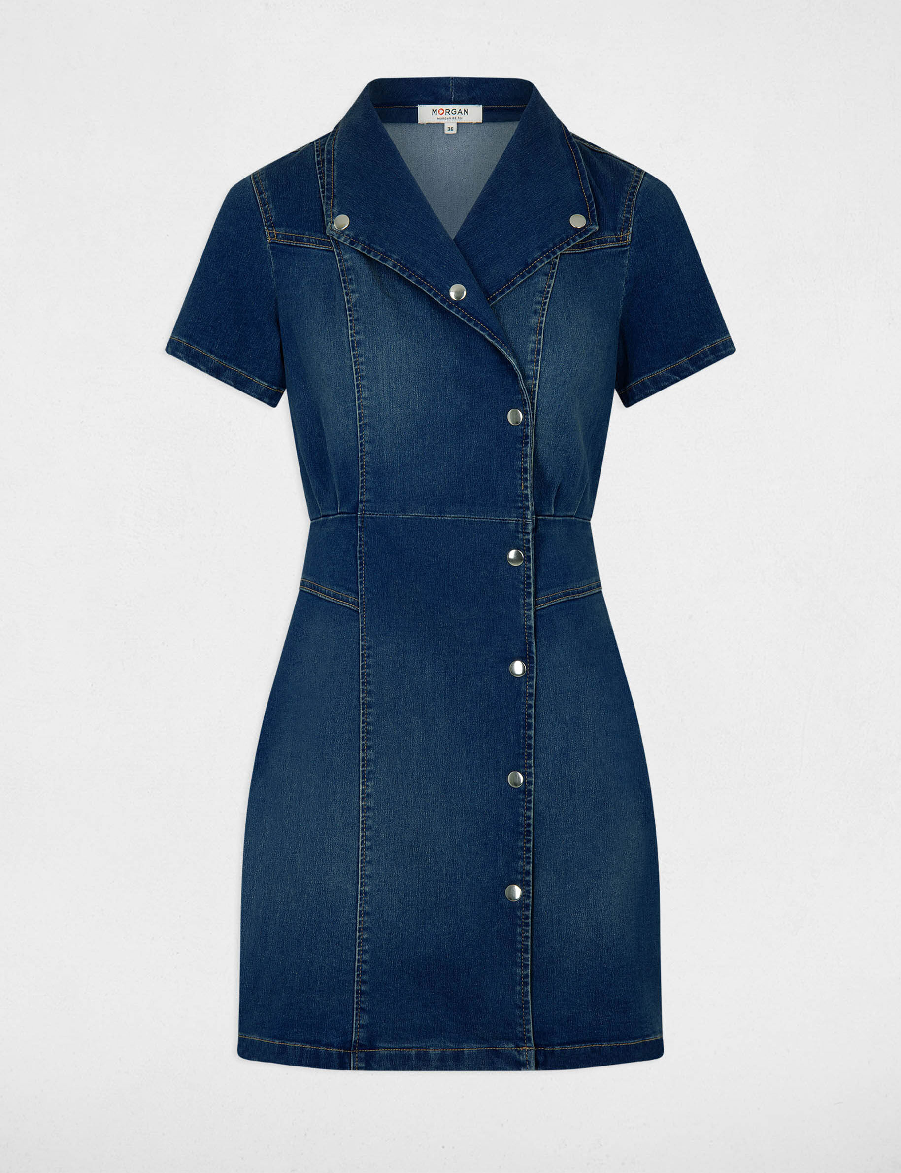 Buy StyleStone Women Denim Blue Solid Shirt Dress - Dresses for Women  5393166 | Myntra
