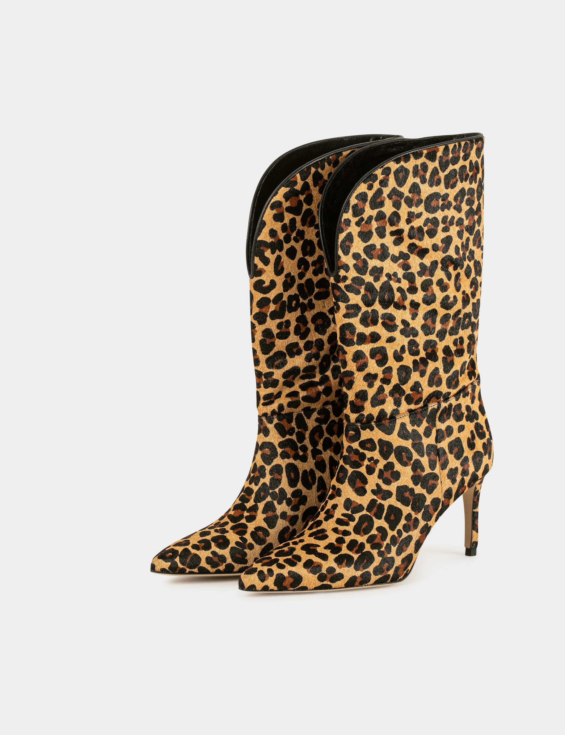 Boots leopard online femme