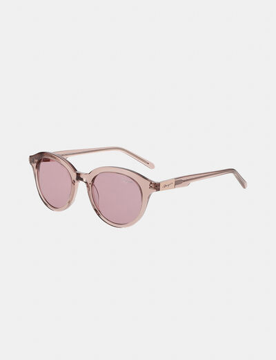 Round sunglasses pink ladies'