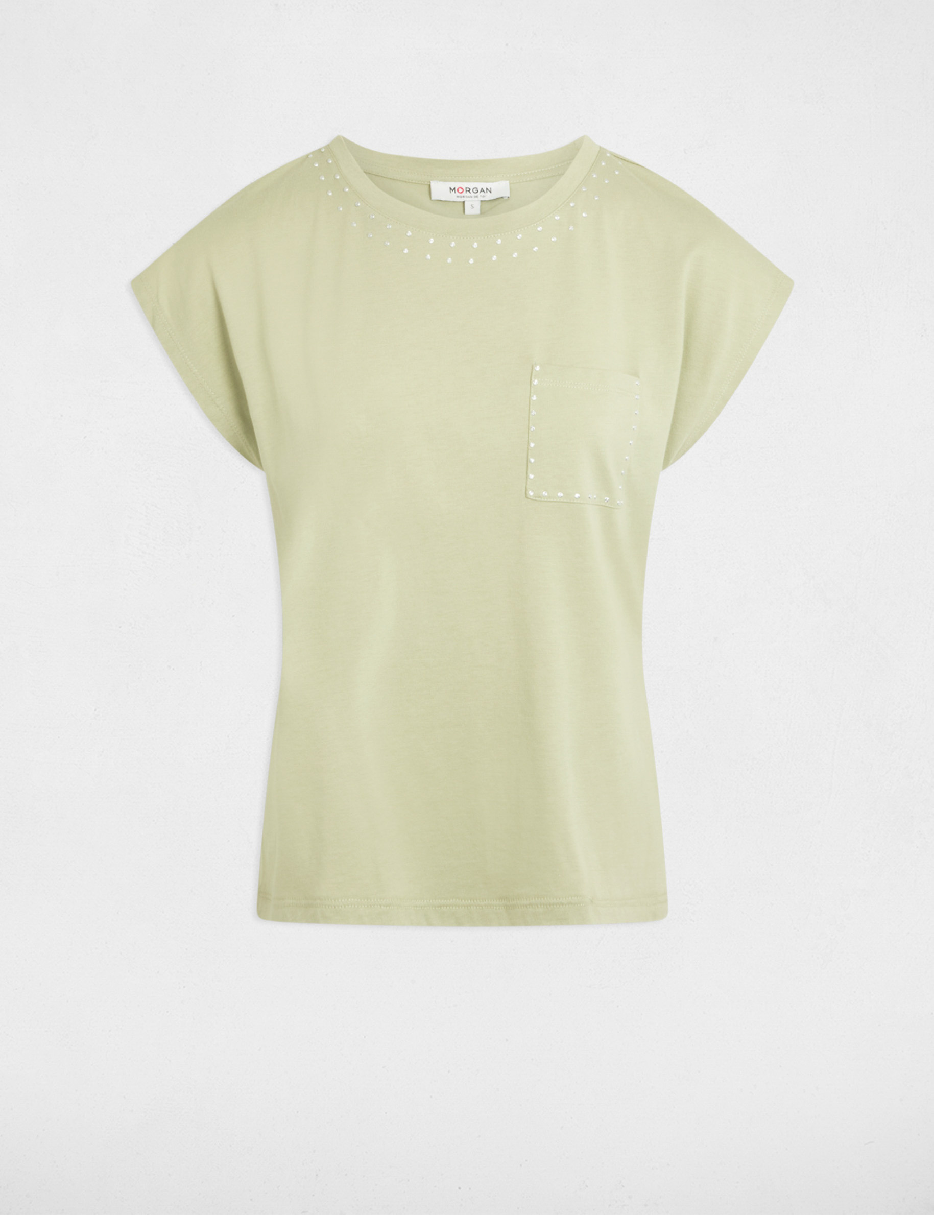 Short-sleeved t-shirt light green women