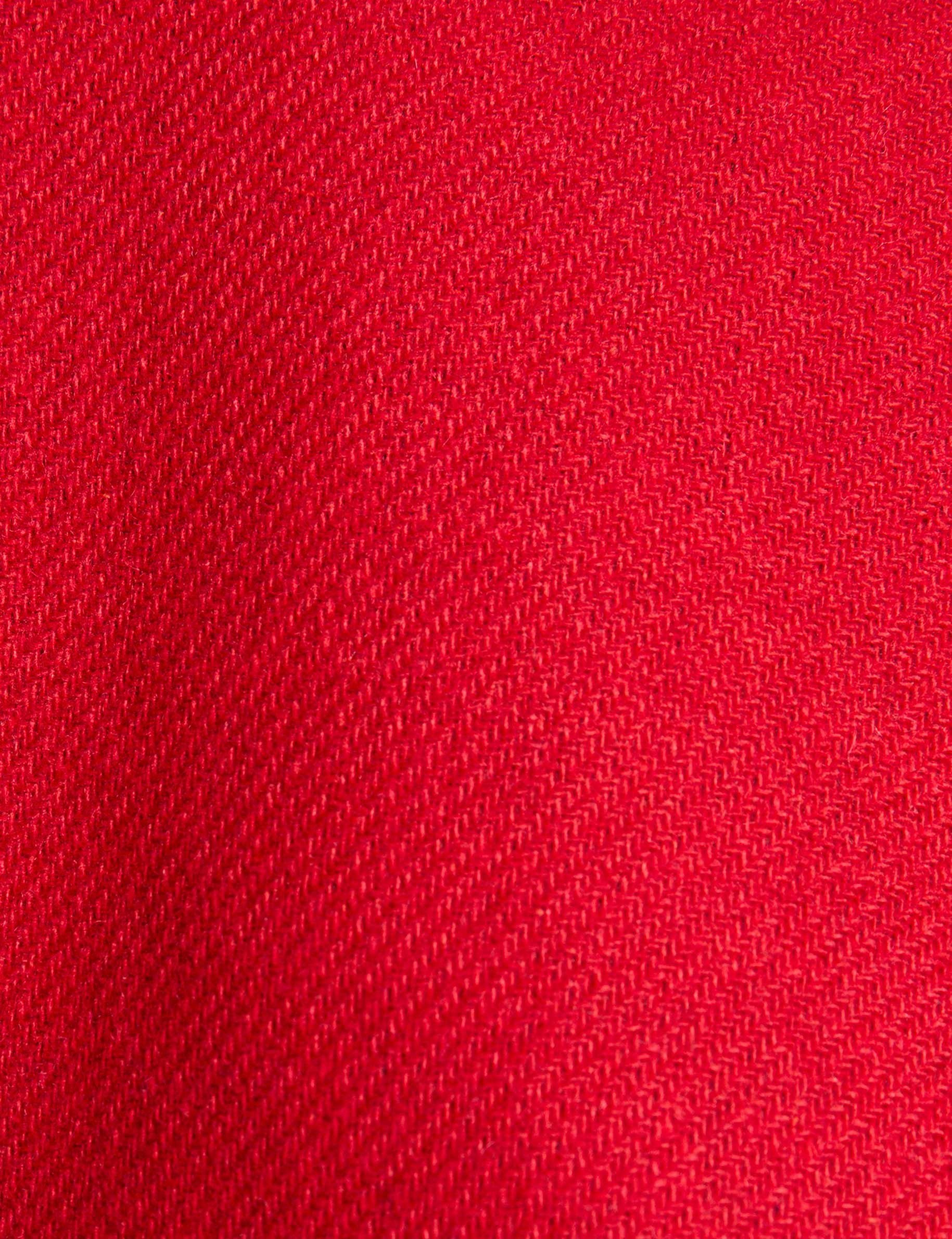 belted long coat red women null