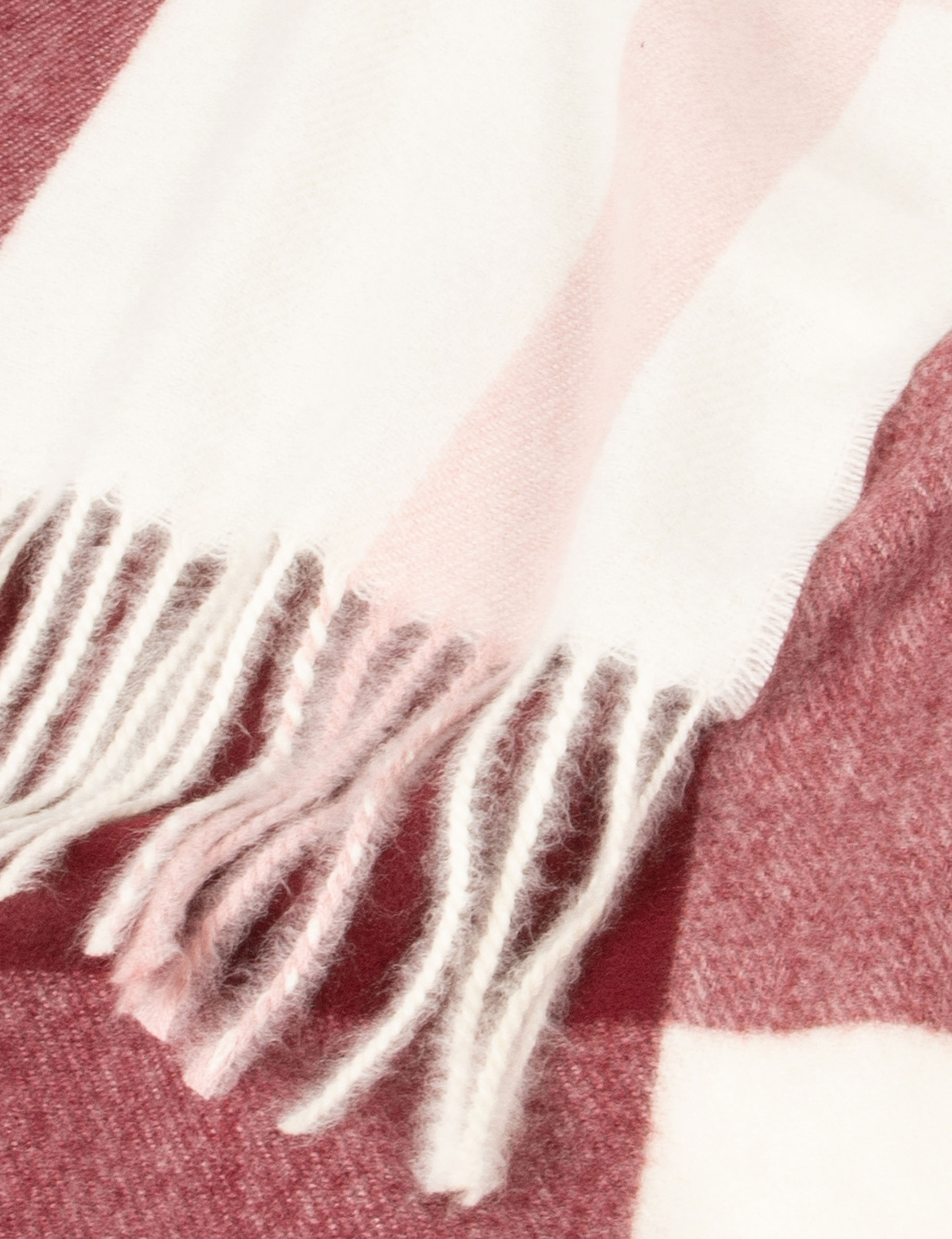 Checked scarf burgundy women