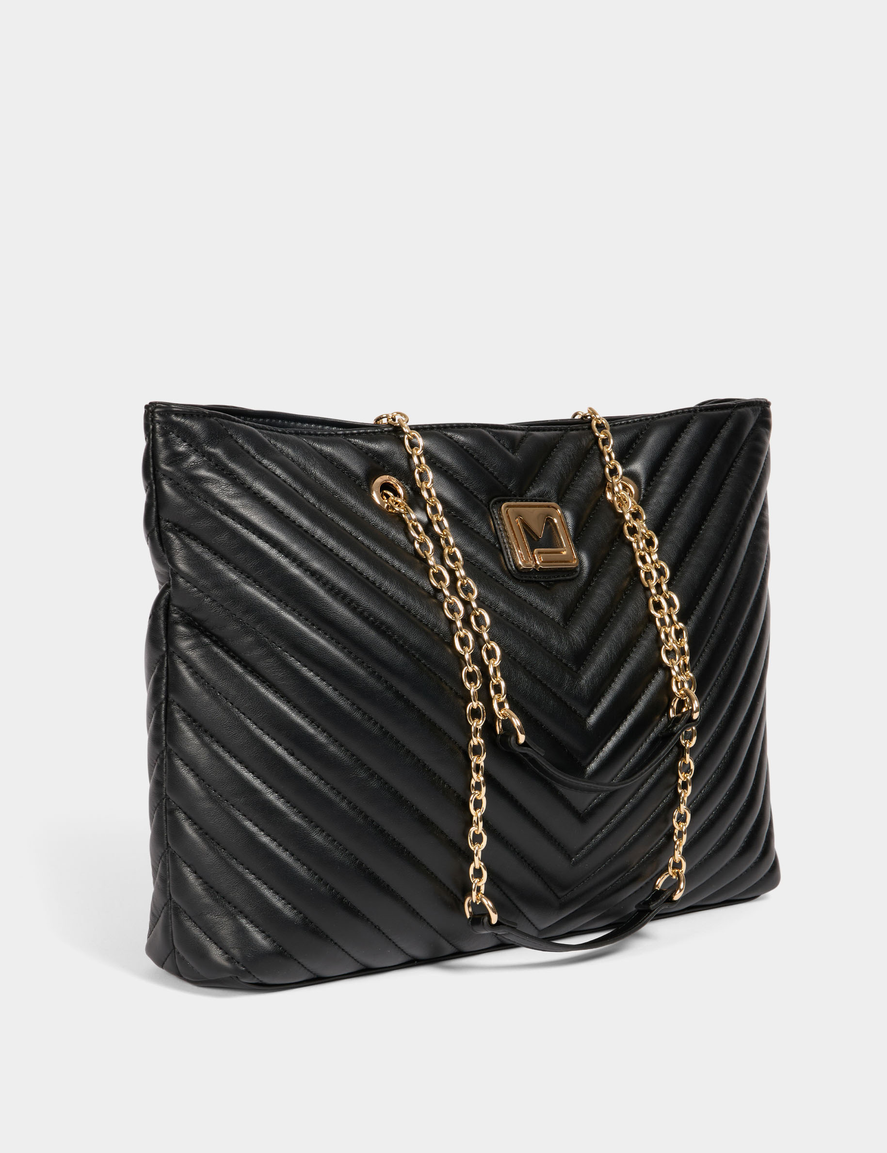 Quilted shopper bag black women