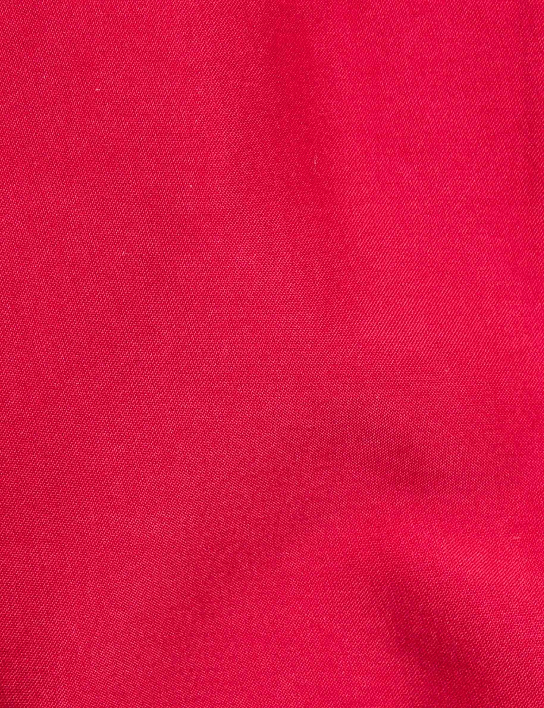 waisted belted trenchcoat with hood red women null