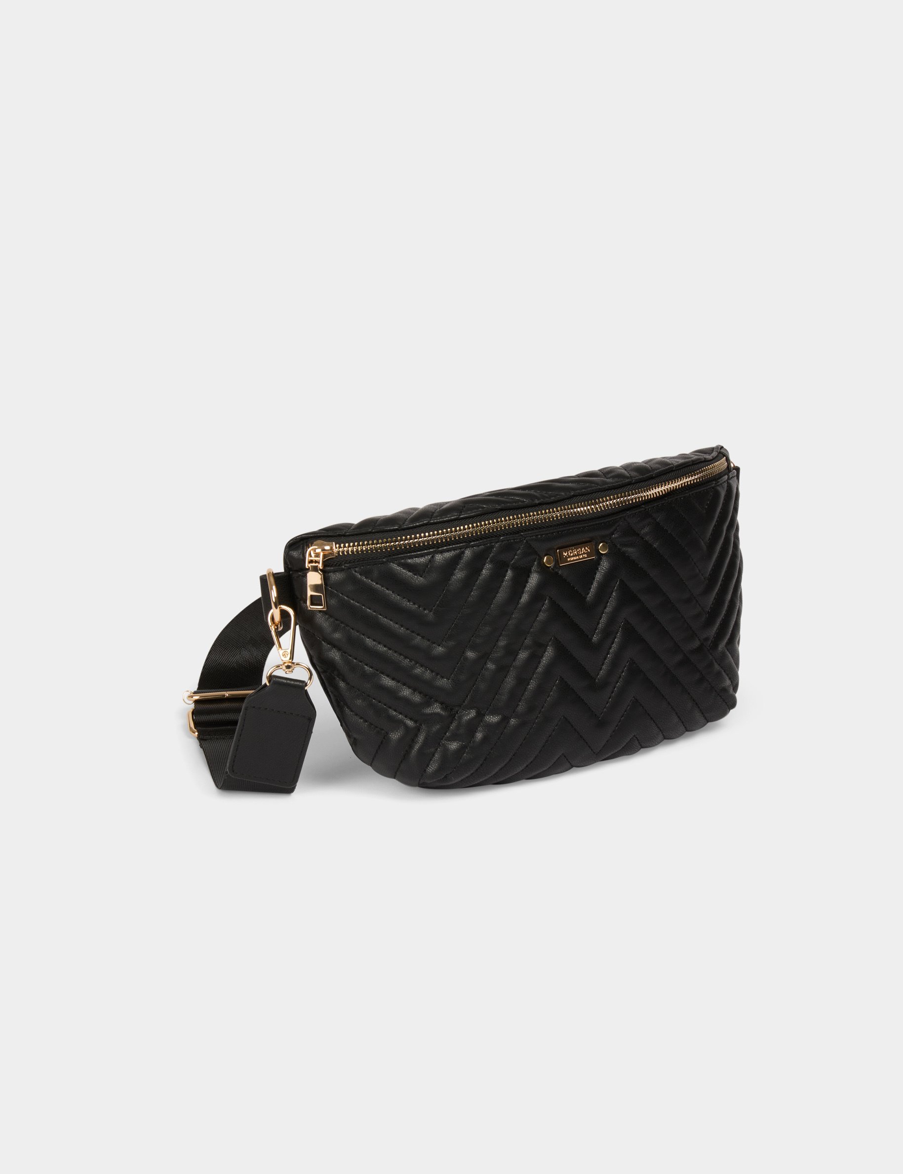 Quilted sling bag black women