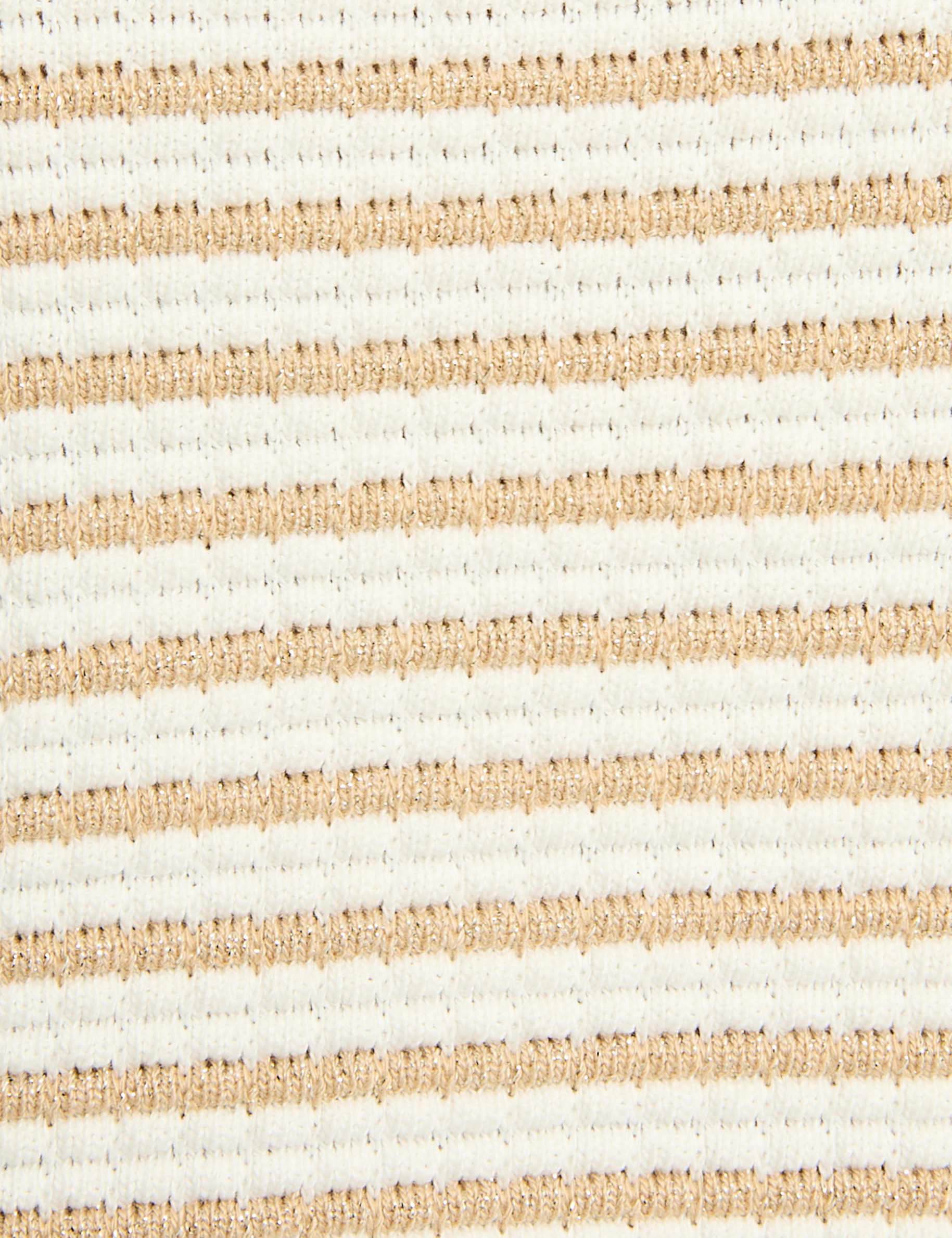 striped knitted top white women null