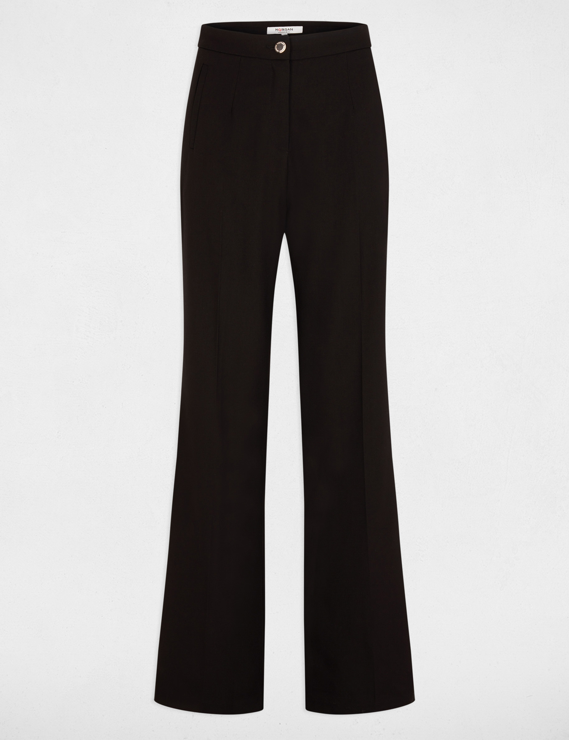 Flare trousers with darts black women