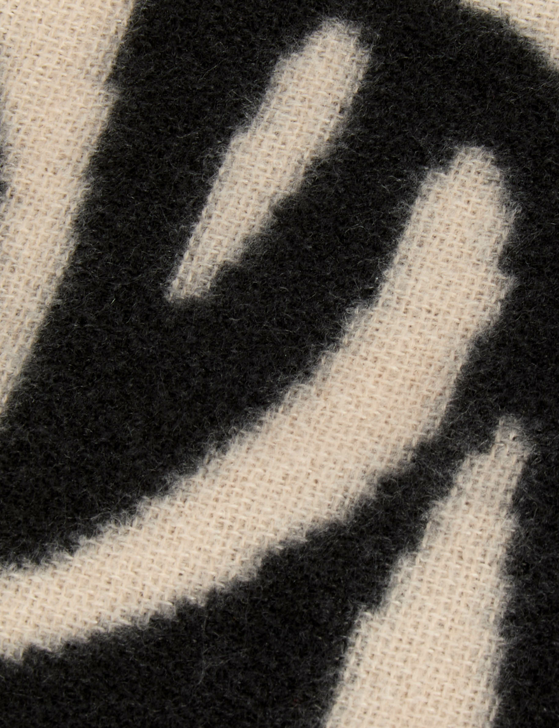 scarf with zebra print ivory women null