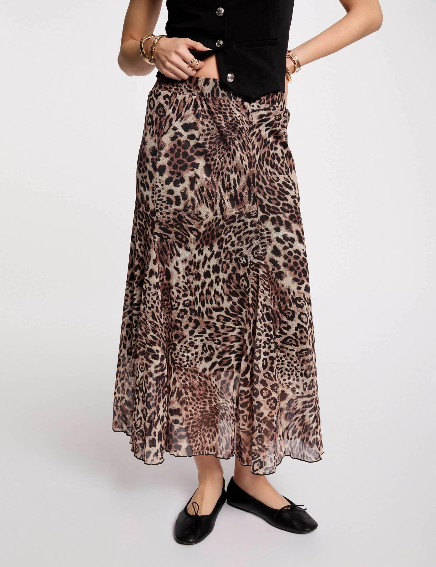 Printed maxi skirt multicolor women