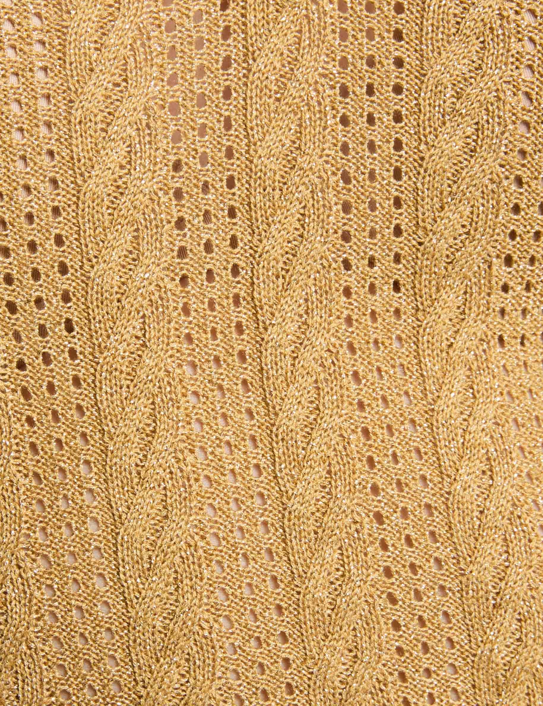 jumper with polo collar mustard yellow women null