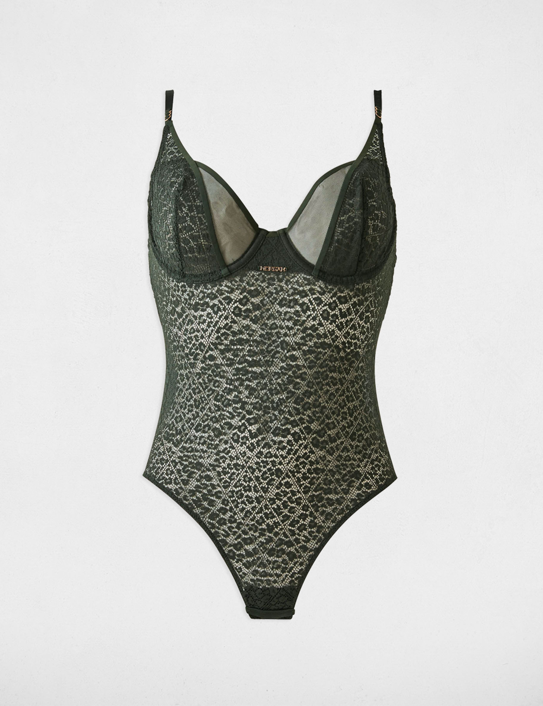 Lace body khaki green ladies'