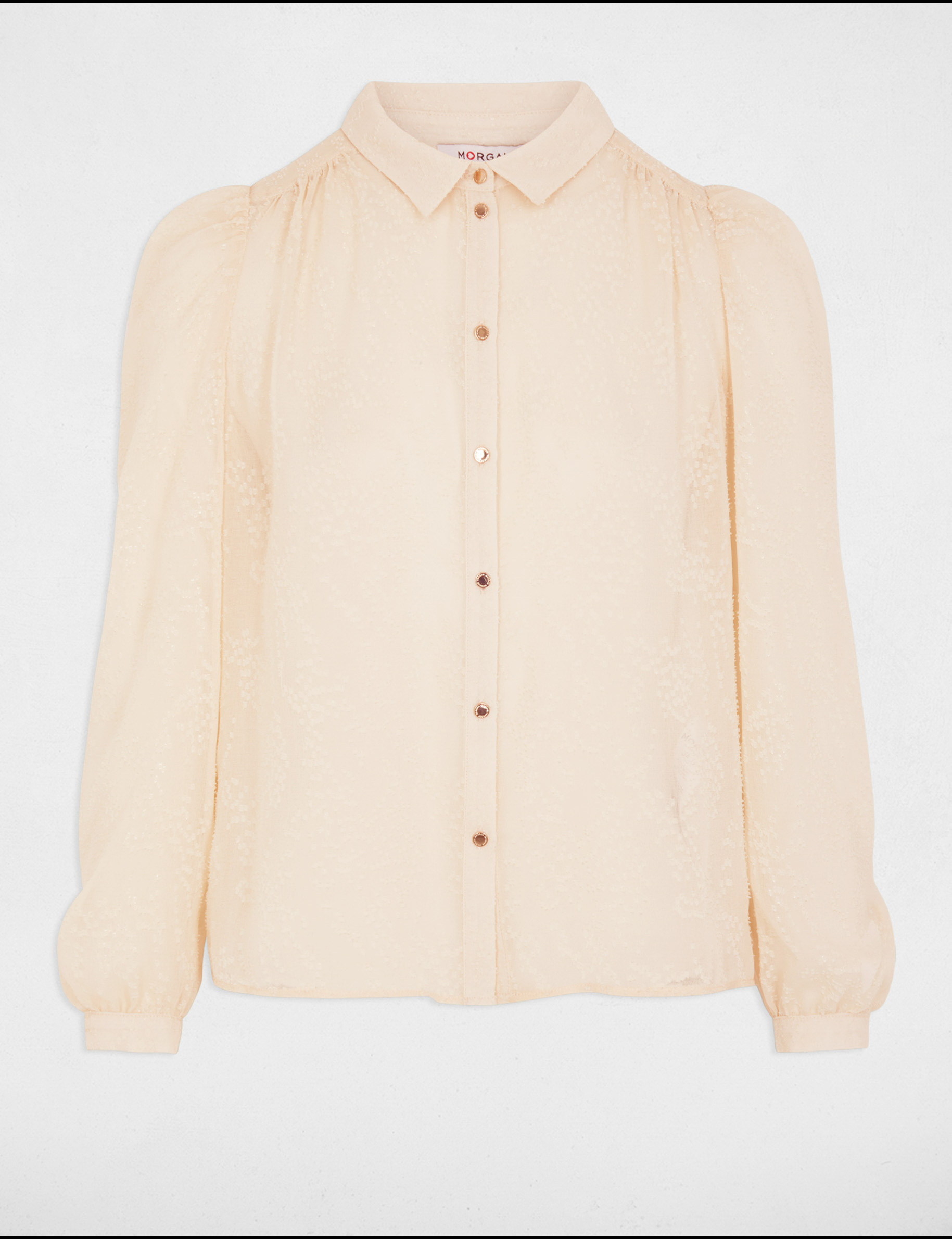 Long-sleeved shirt ivory women