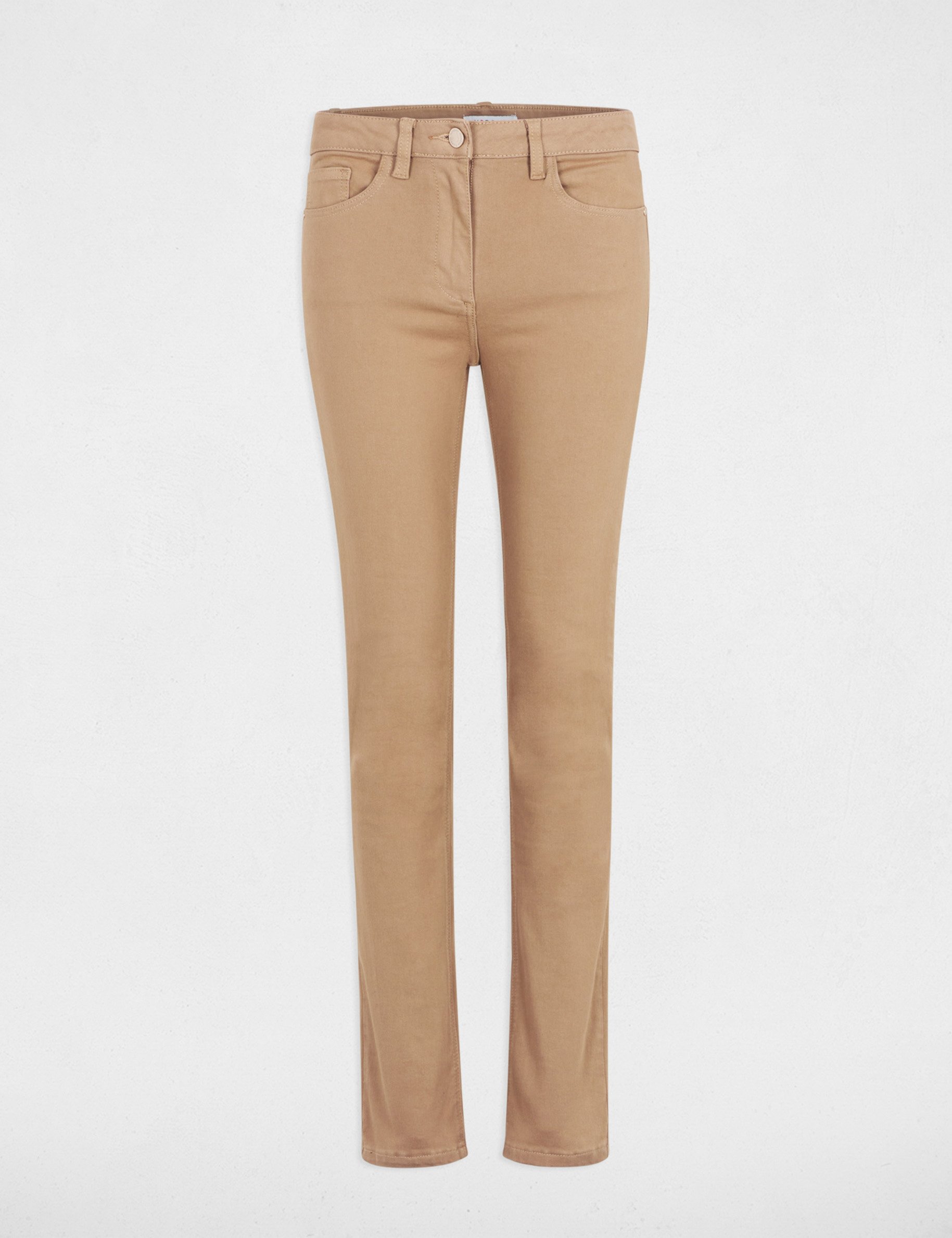 Straight trousers camel women