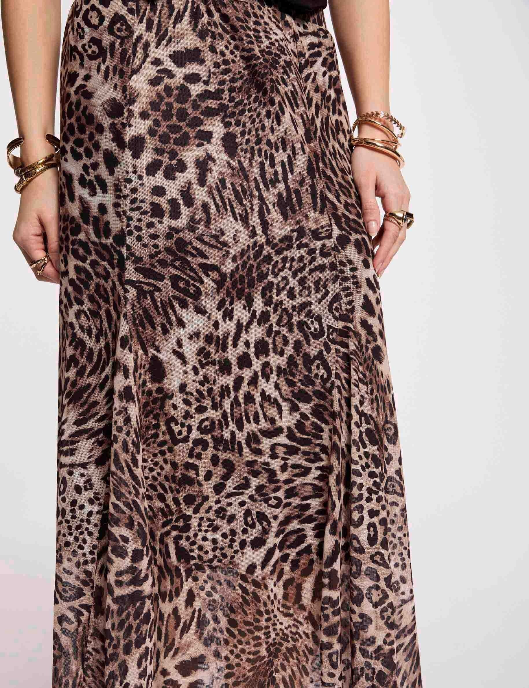 Printed maxi skirt multicolor women