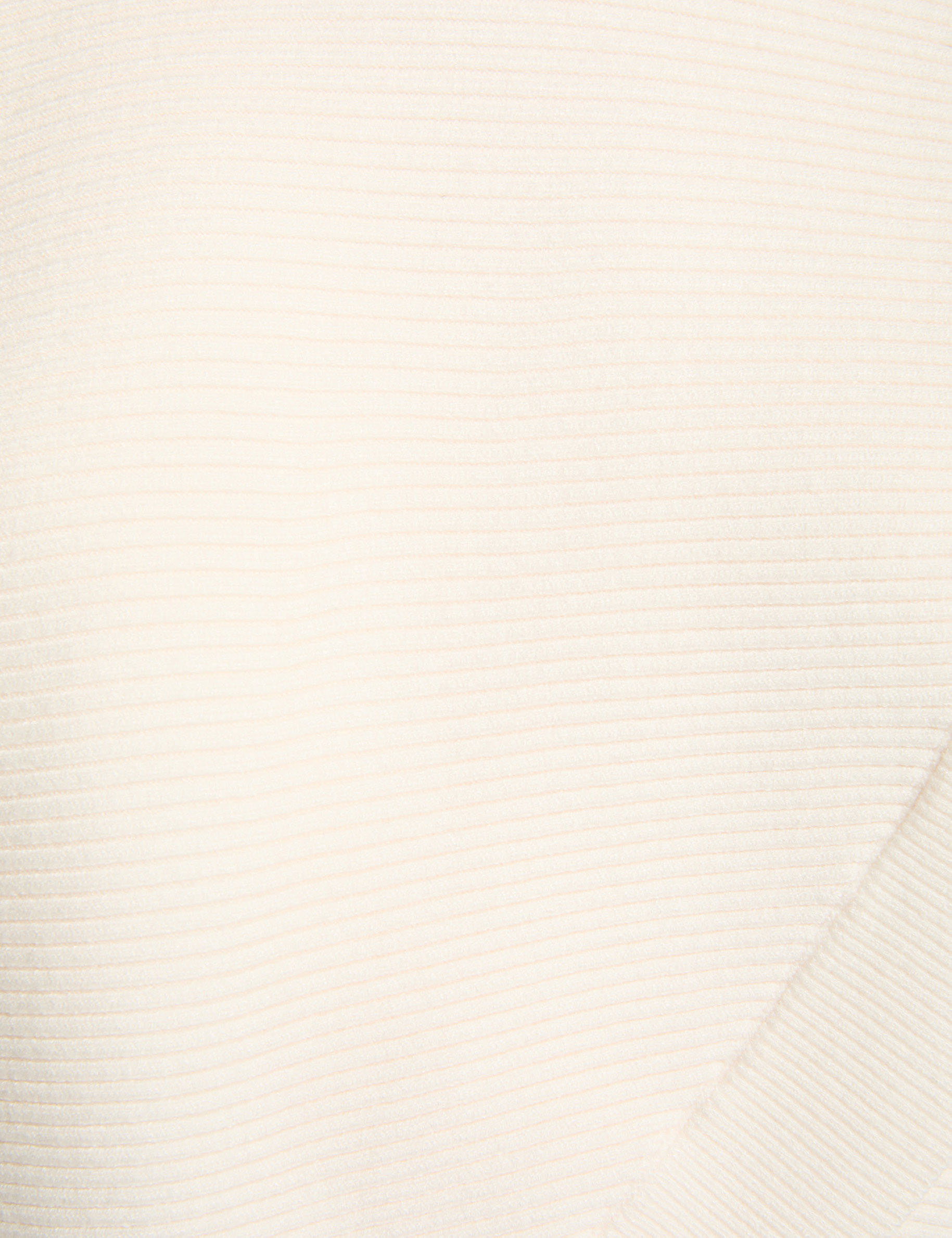 long sleeved jumper wrap over effect ivory women null