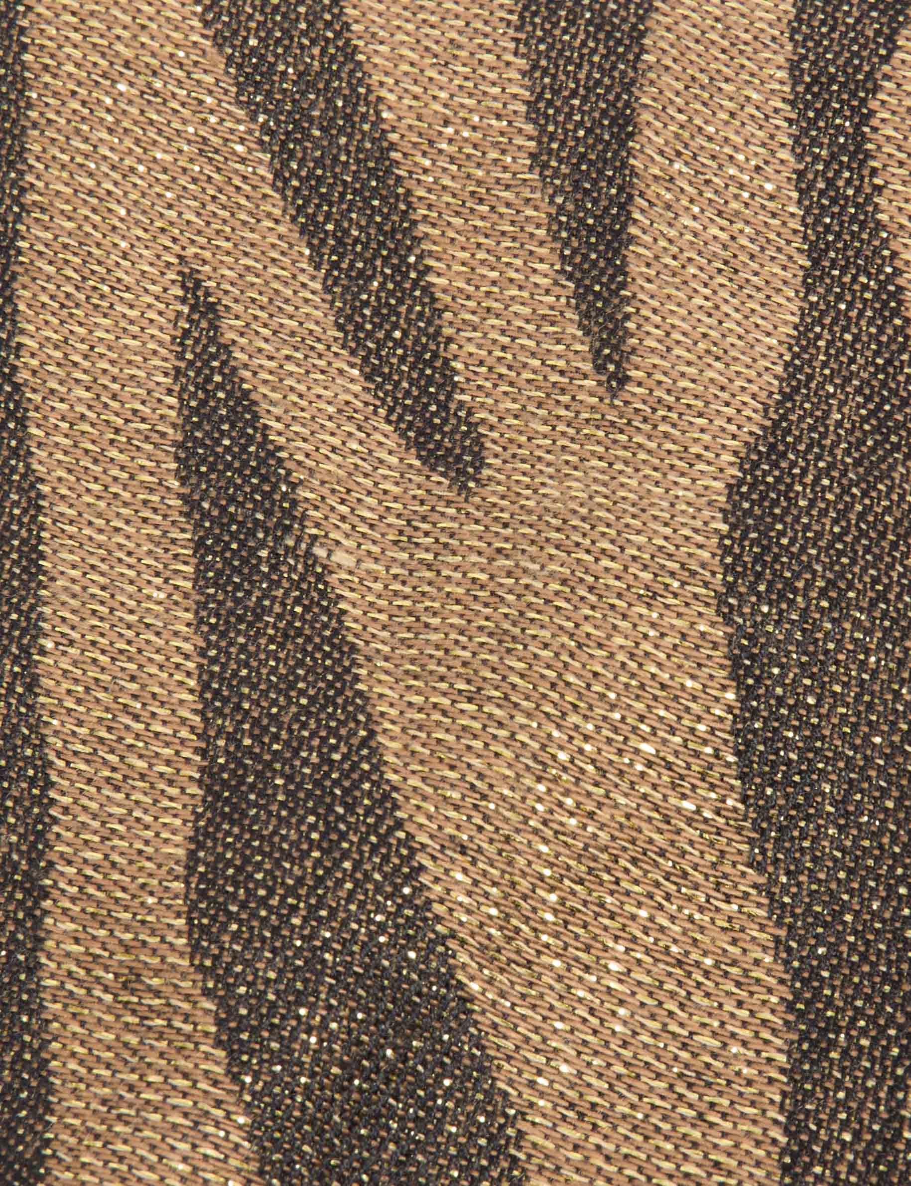 metallic zebra scarf gold yellow women null