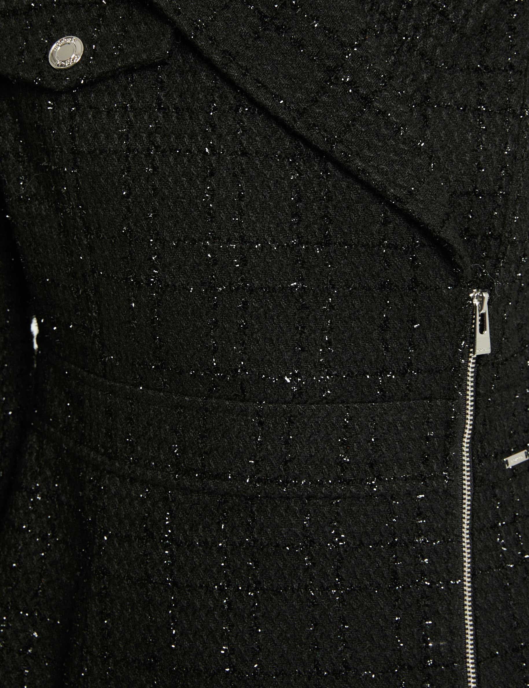 short tweed dress black women null