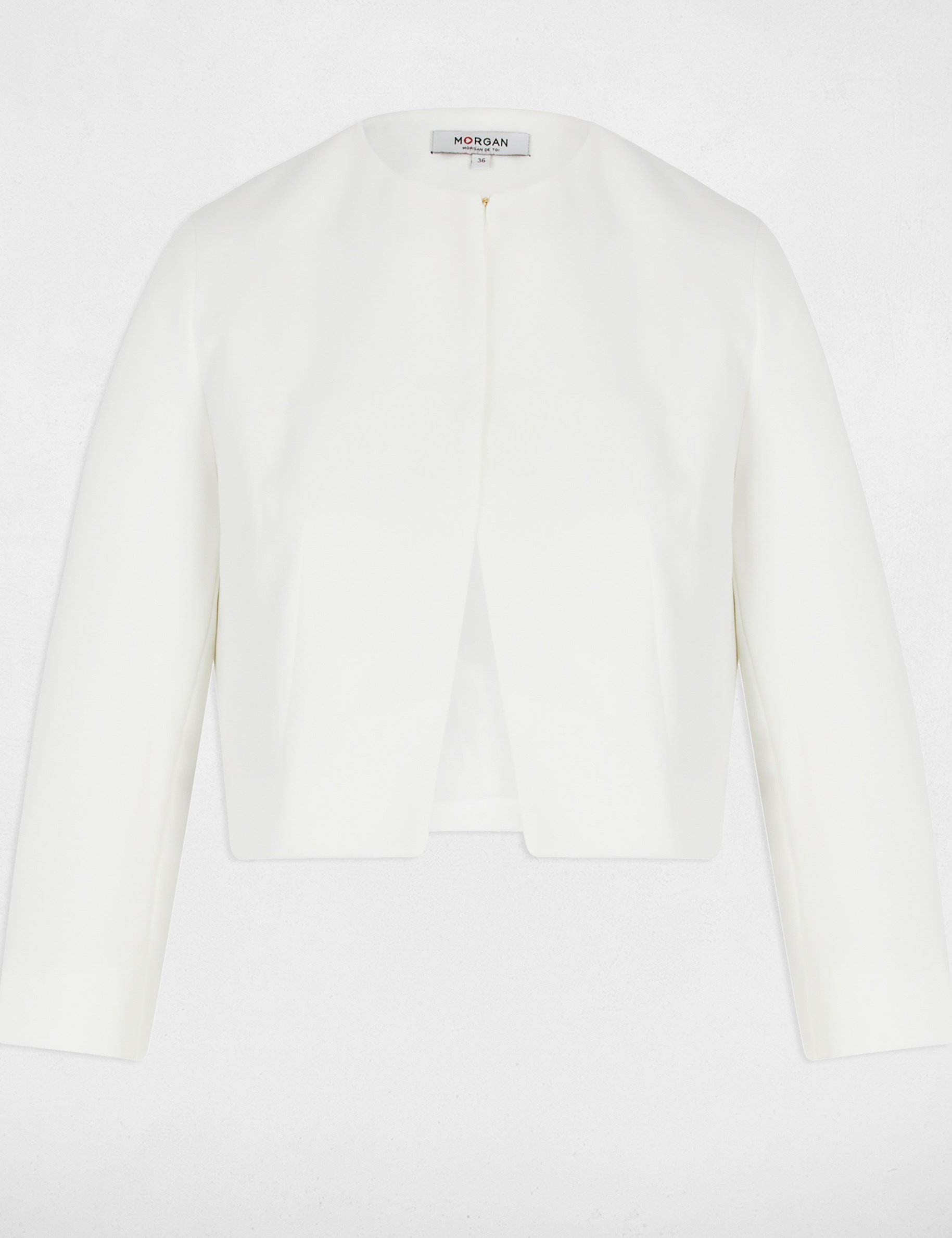 Jacket 3/4-length sleeves white women