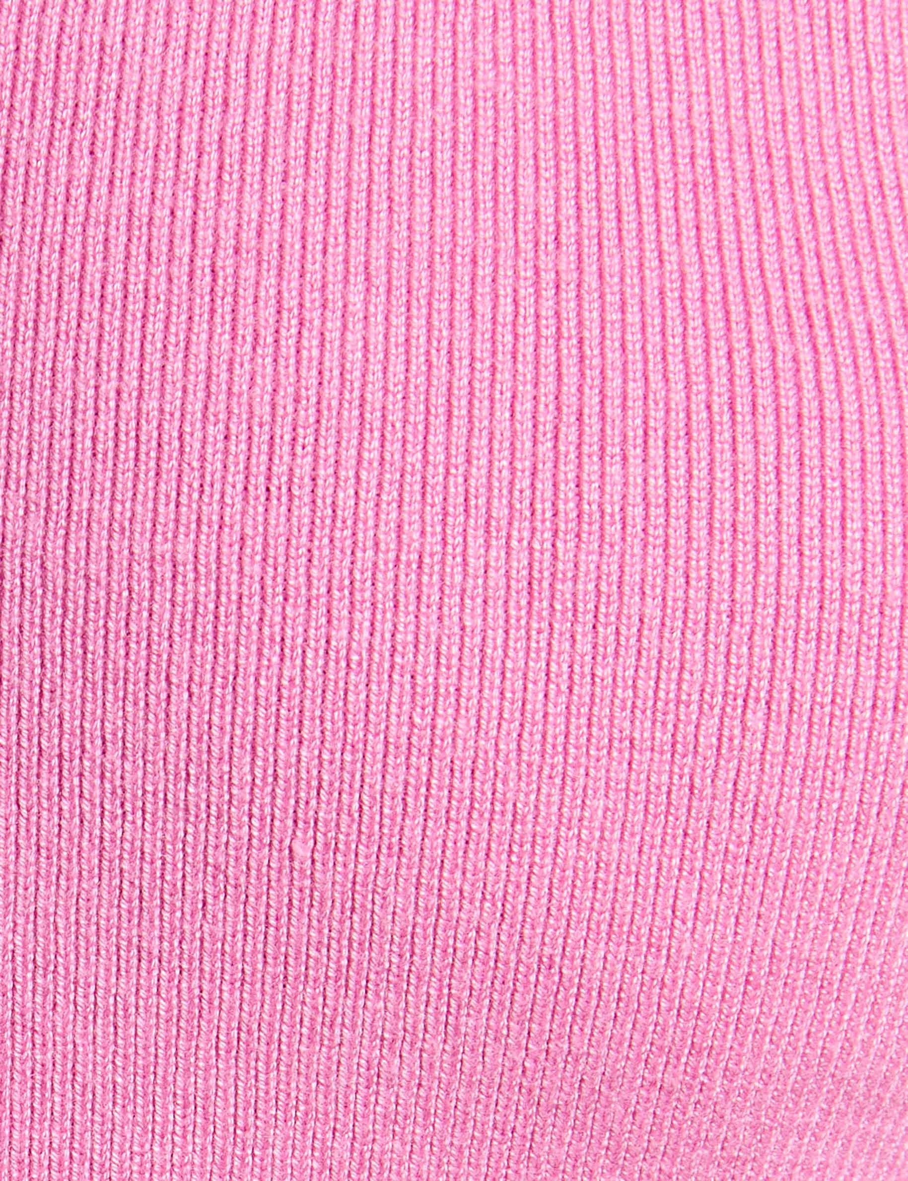 Jumper round neck long sleeves pink women