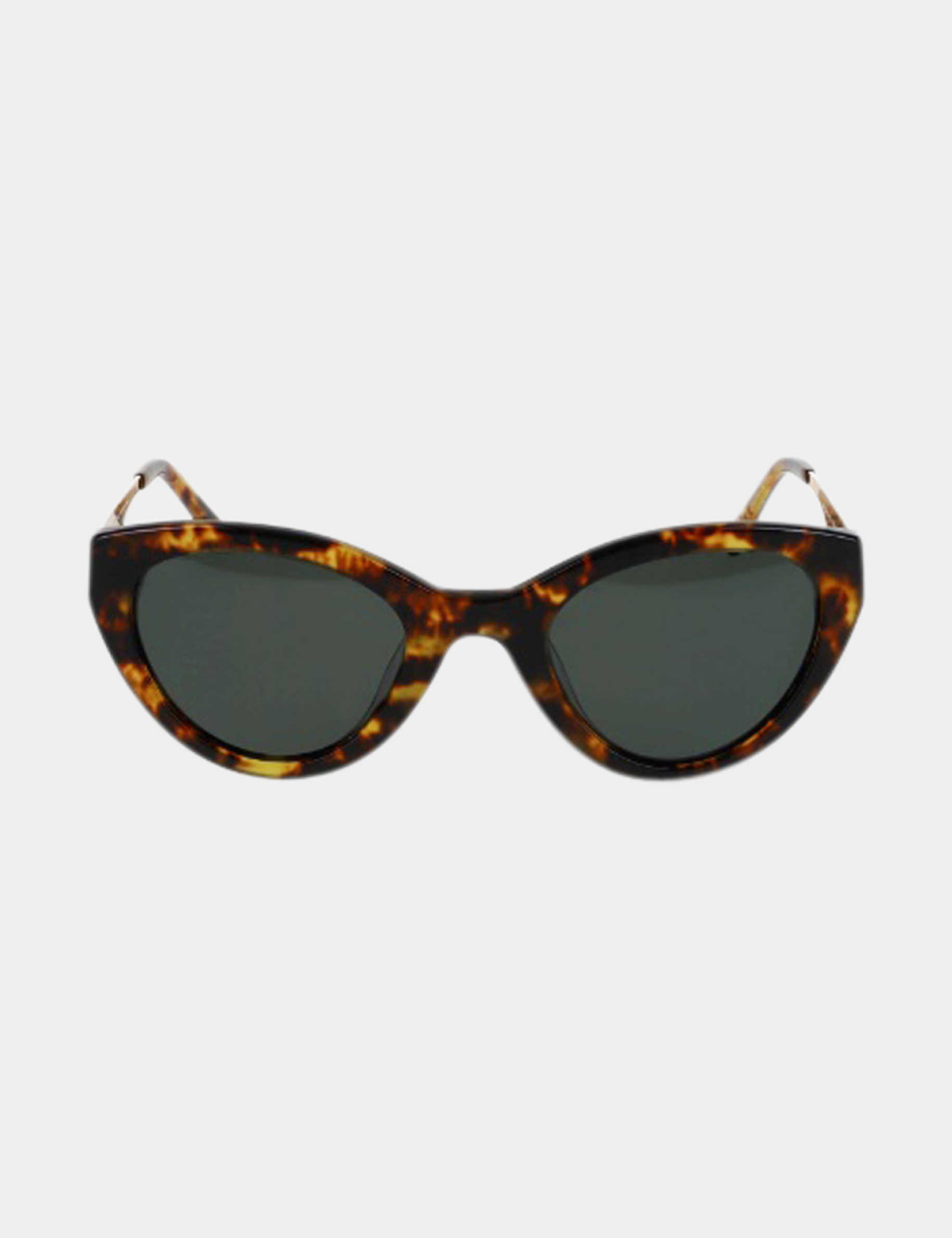 Cat eyes style sunglasses chestnut brown ladies'