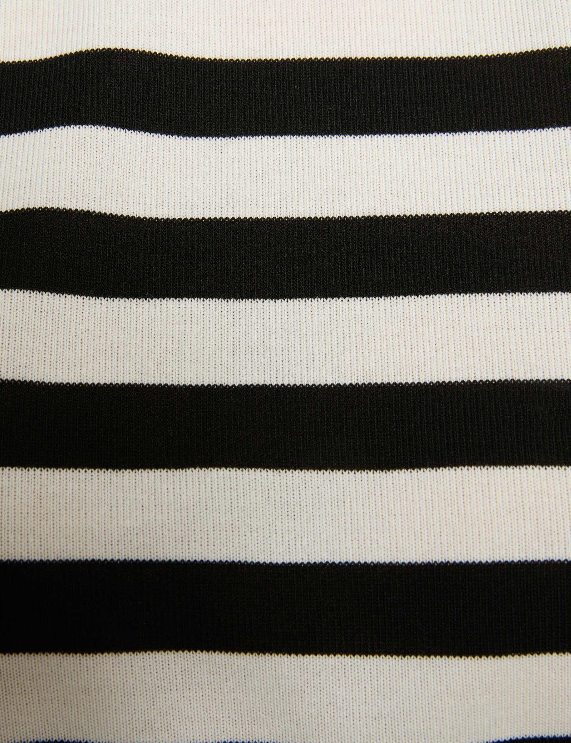 cropped striped t shirt white women null