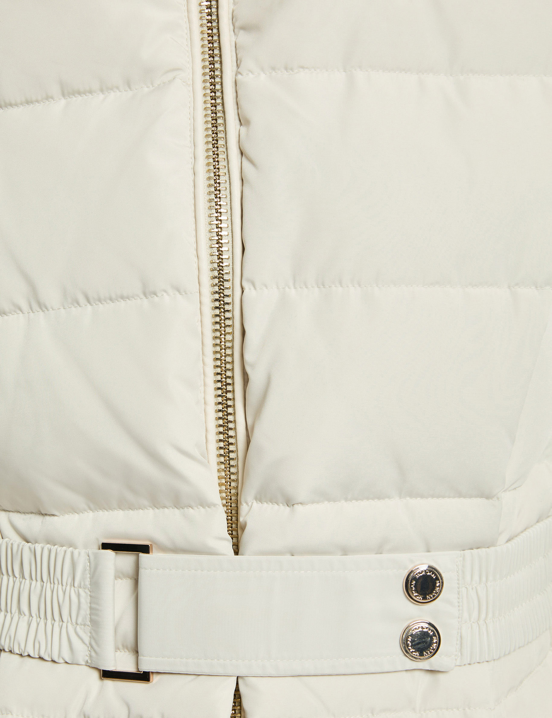 hooded puffer jacket ivory women null