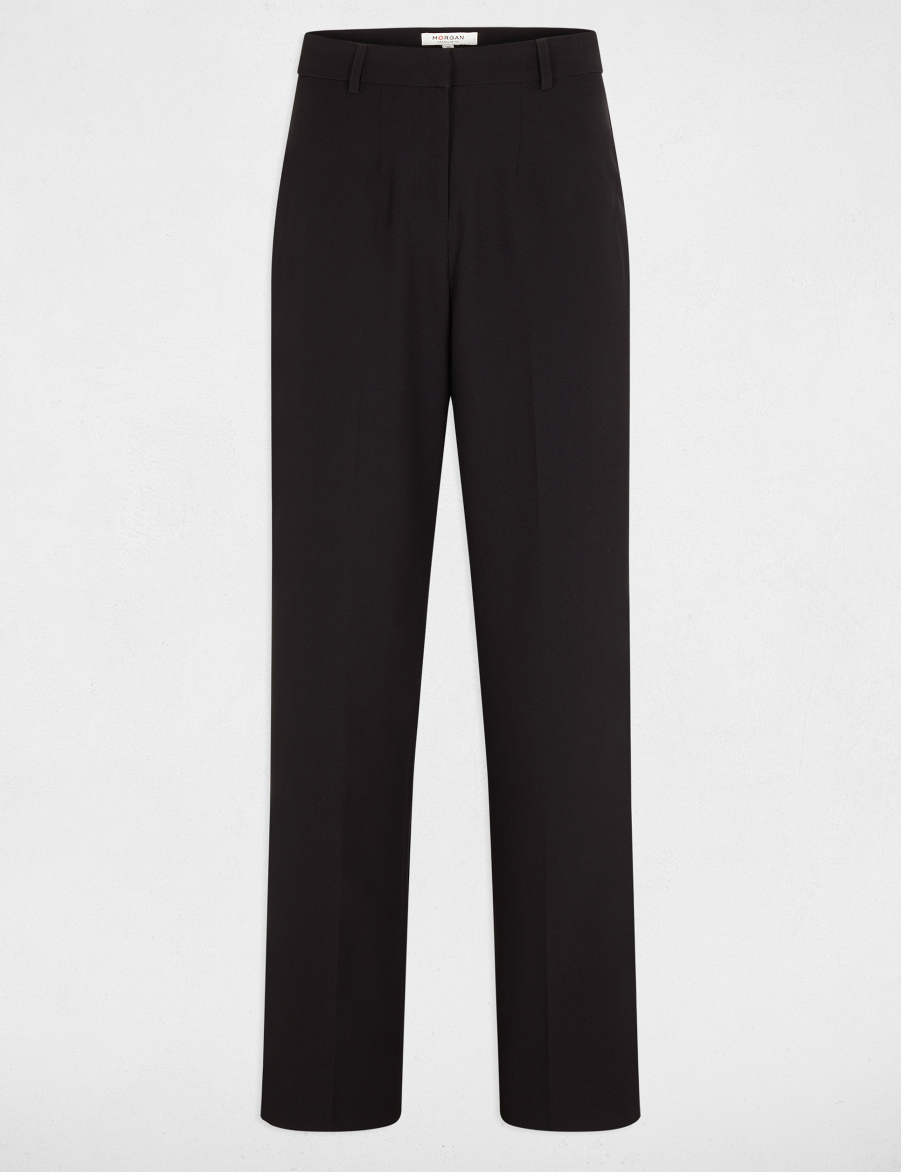 Straight trousers with darts black women