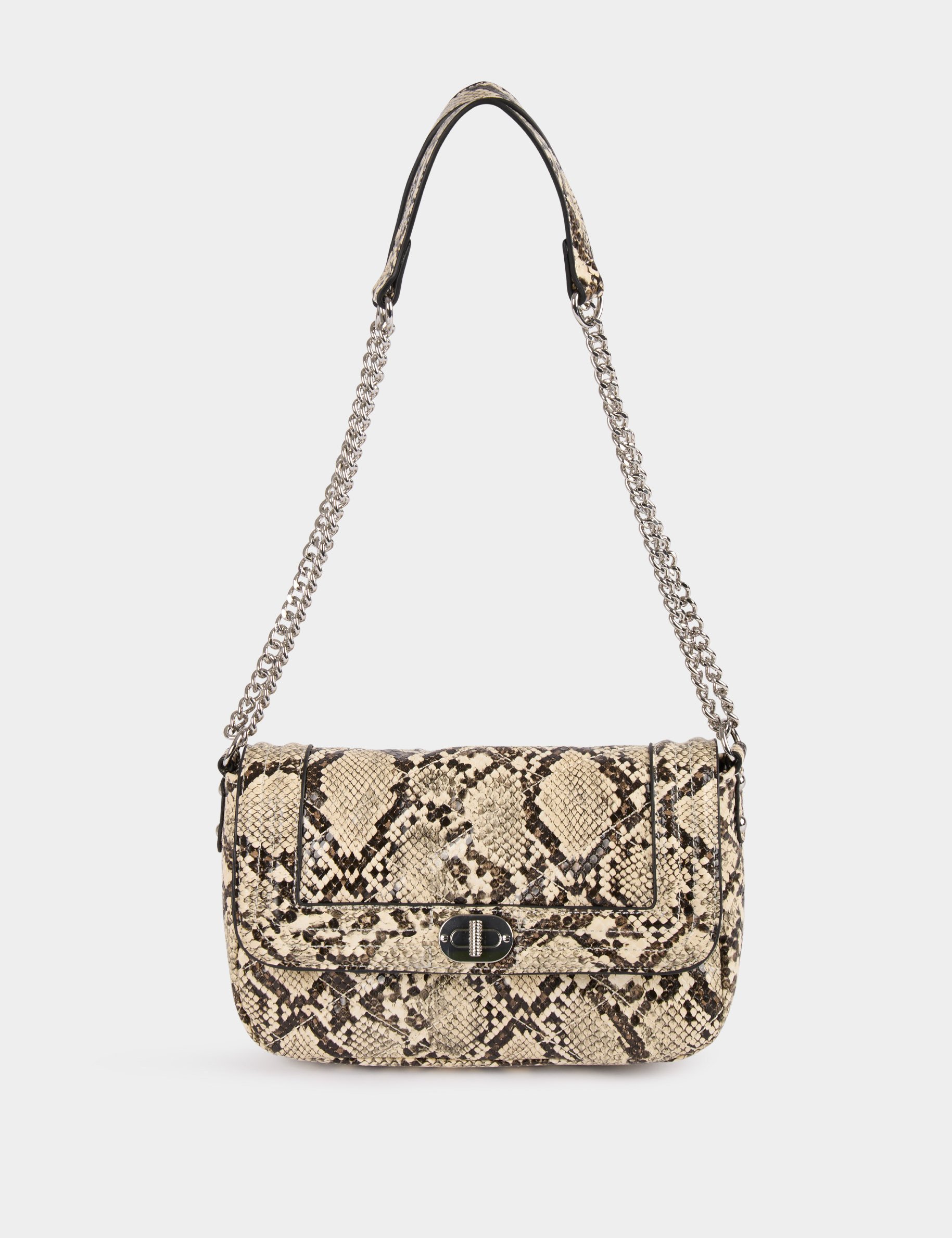 Bag snake print sand women