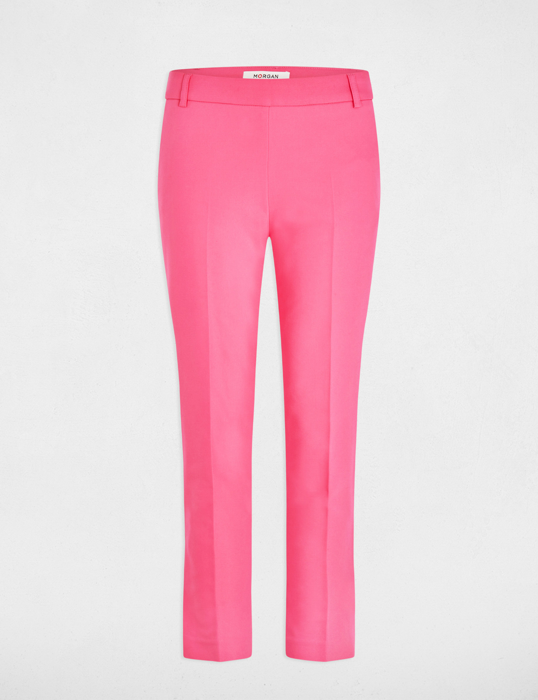 Cropped cigarette trousers pink women