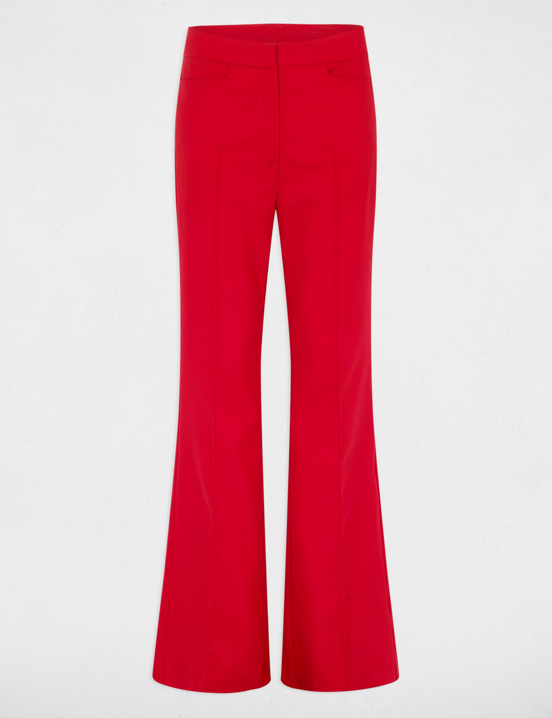 Bootcut trousers red women