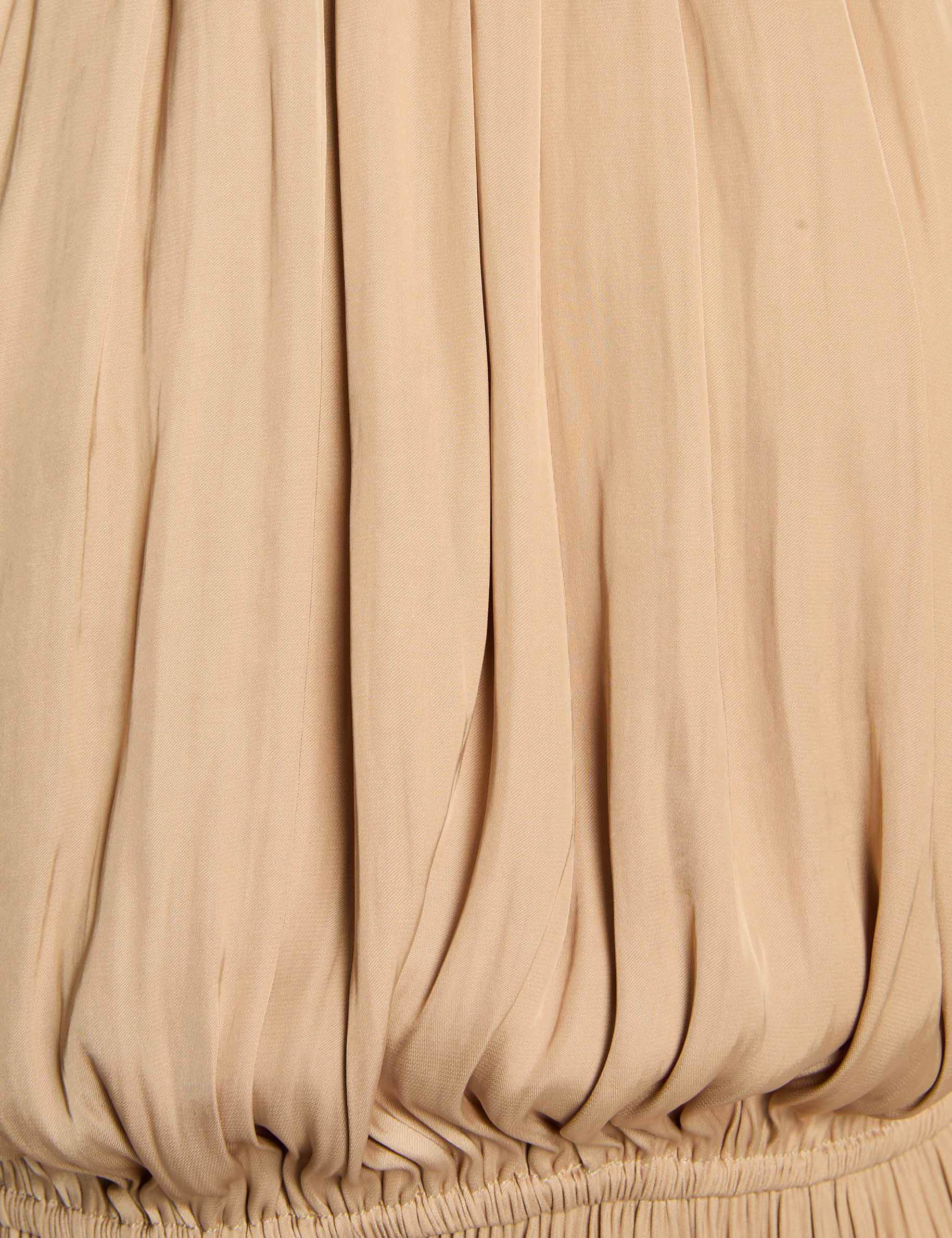 maxi loose a line dress beige women null