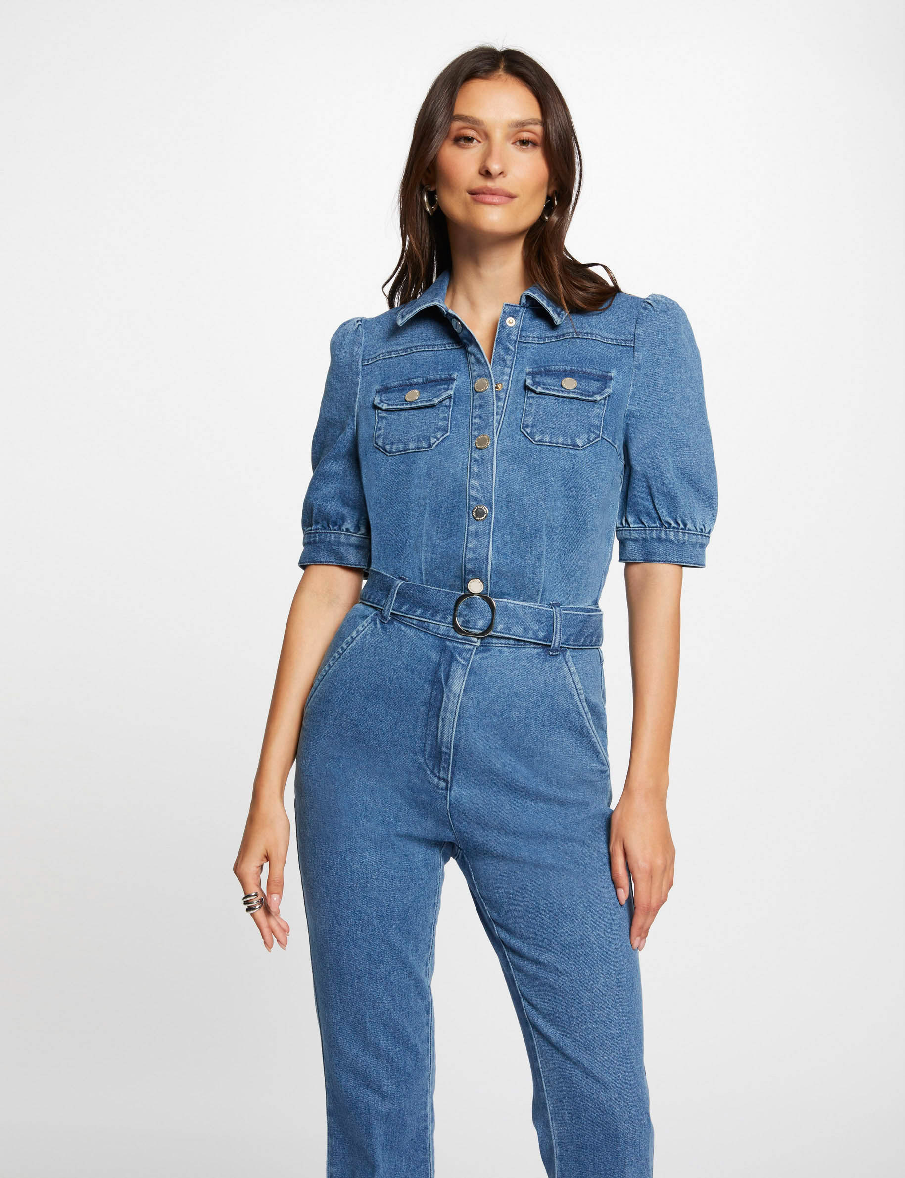 Denim jumpsuit stone denim women