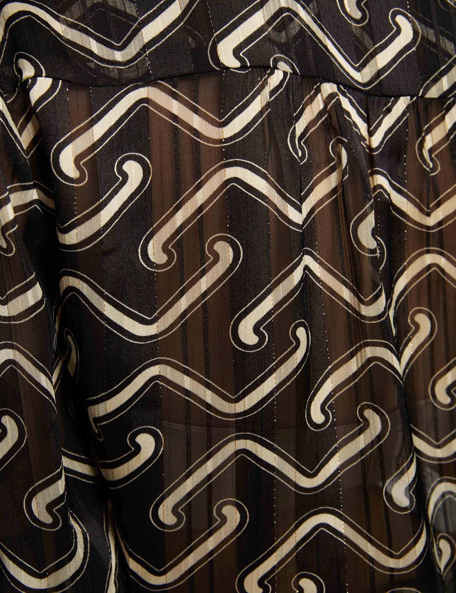 printed voile shirt multicolor women null