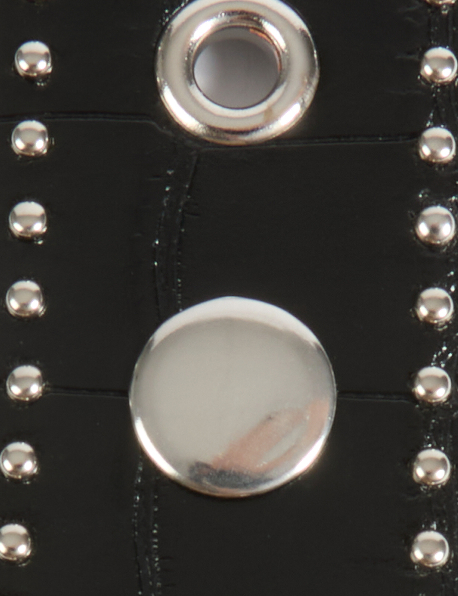 belt with studs black women null