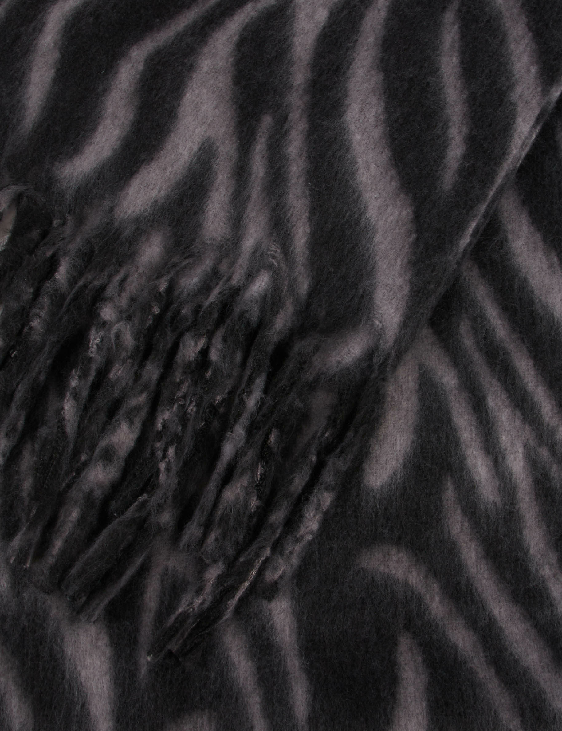 Scarf with zebra print mid-grey women