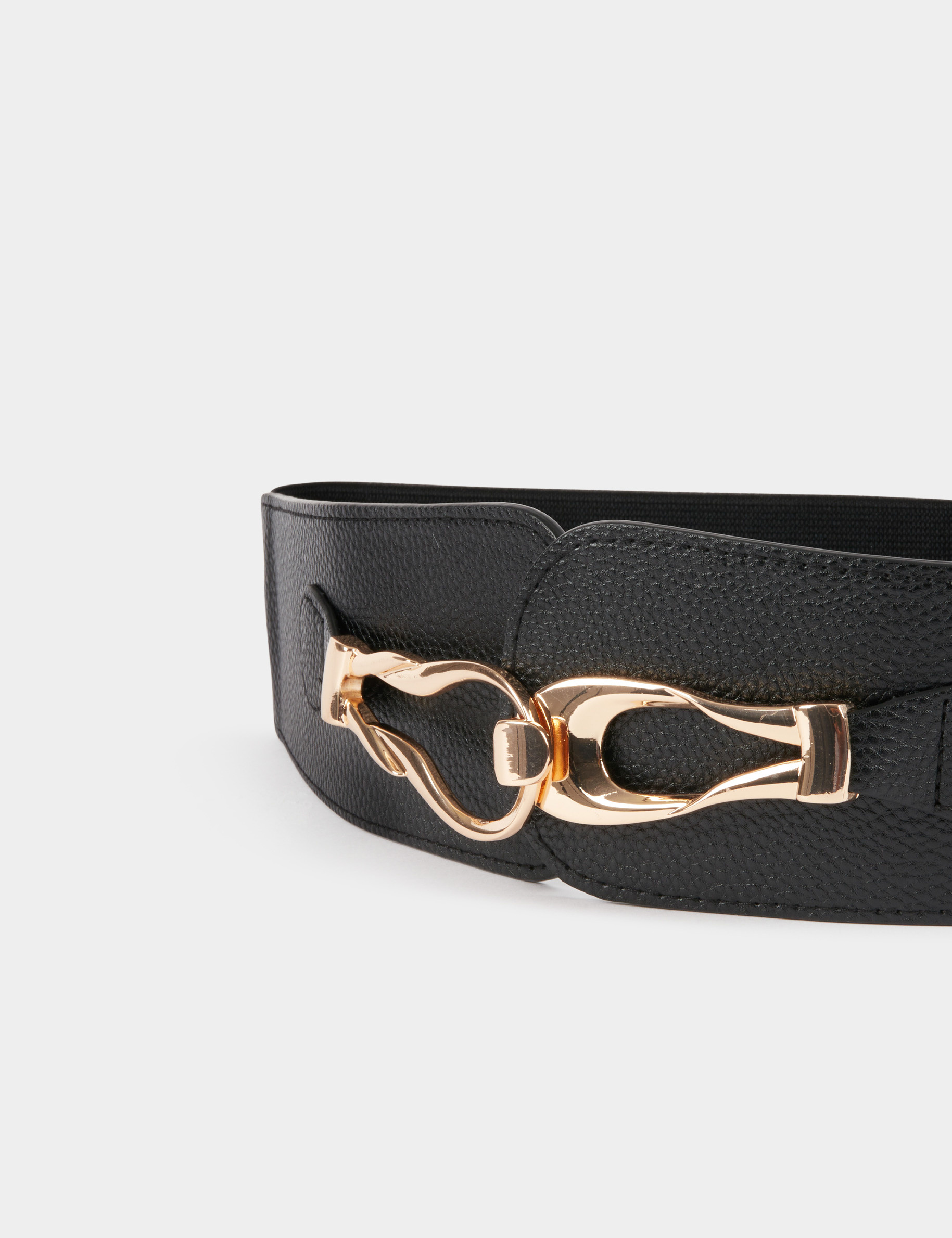 Ceinture élastiquée noir femme