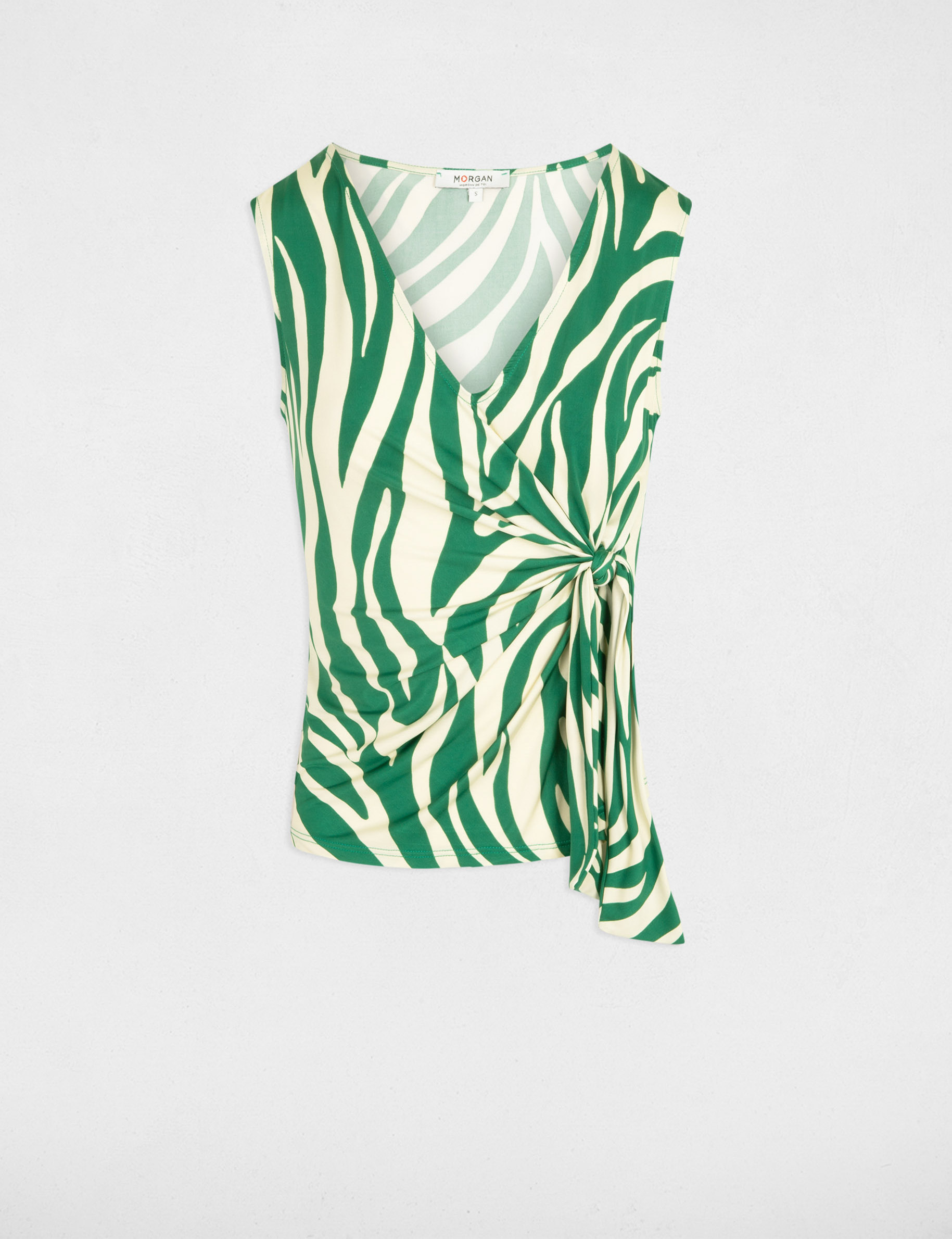Vest top zebra print multicolored ladies'