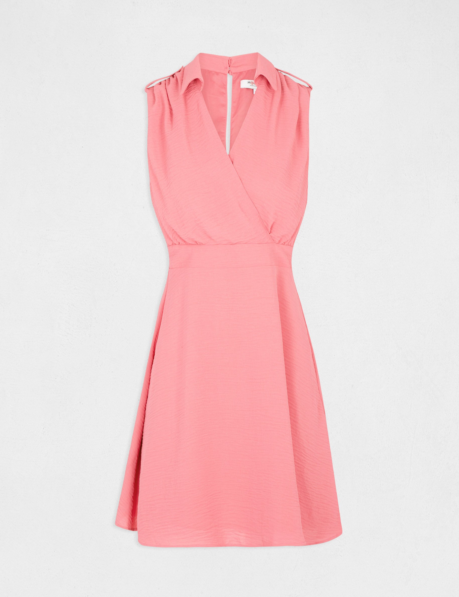 Sleeveless loose A-line dress pink ladies'